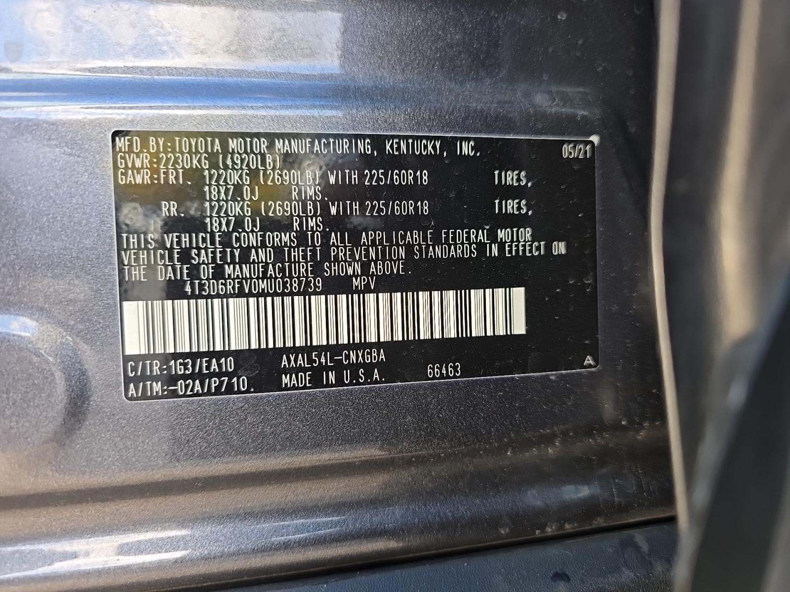 2021 Toyota RAV4 Hybrid Limited AWD