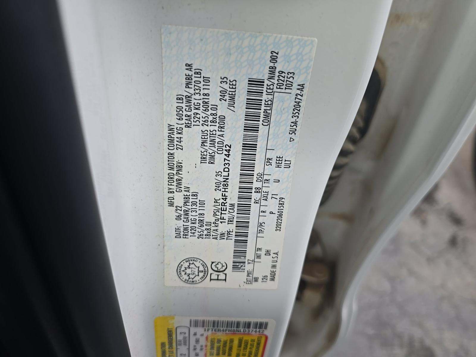 2022 Ford Ranger Lariat AWD