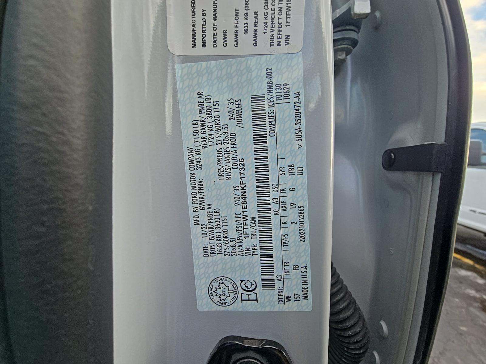 2022 Ford F-150 XLT AWD