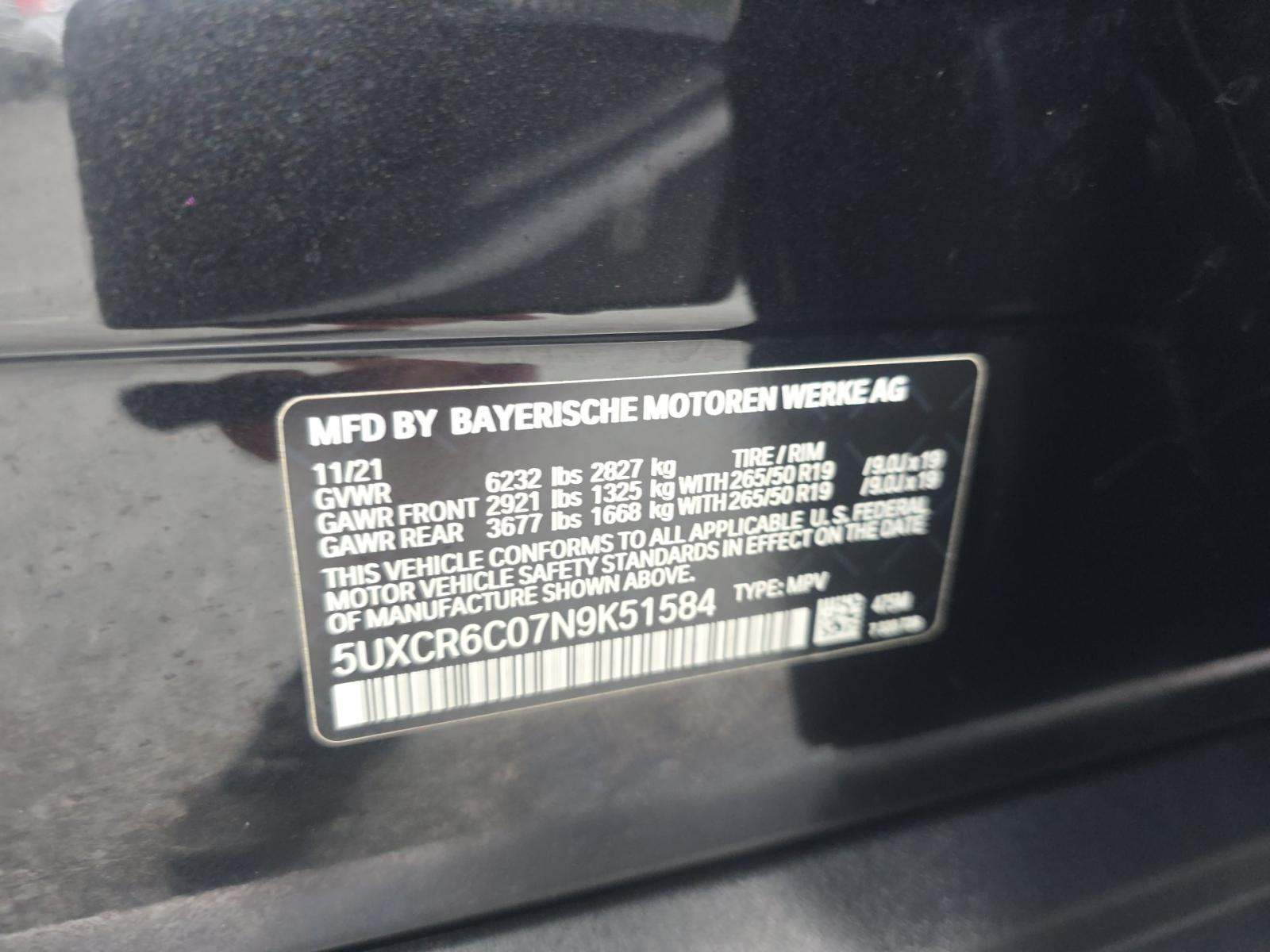 2022 BMW X5 xDrive40i AWD