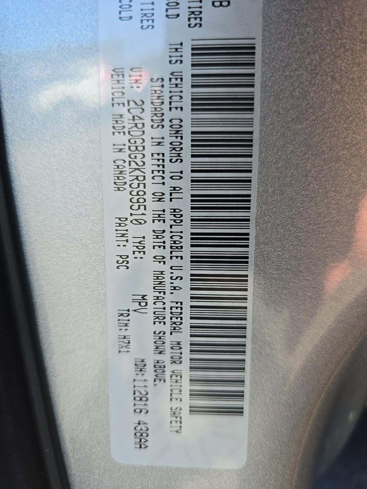 2019 Dodge Grand Caravan SE FWD