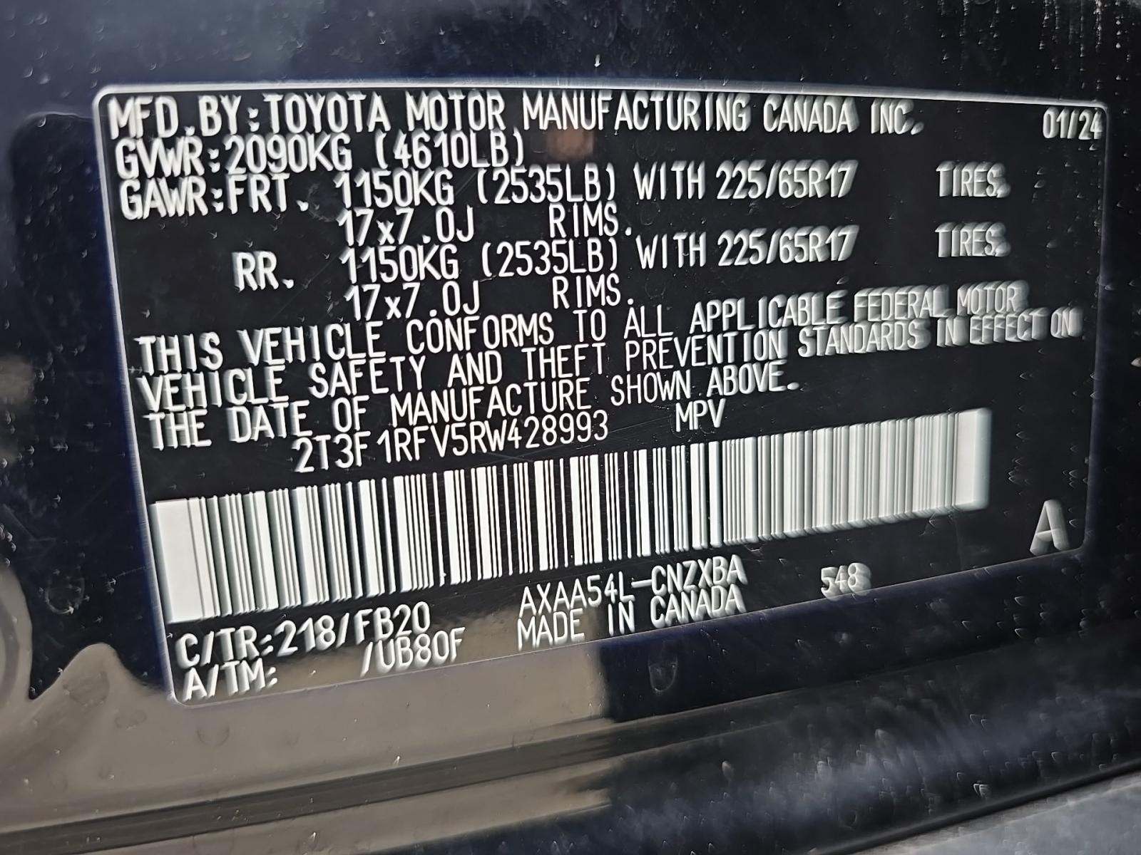 2024 Toyota RAV4 LE AWD