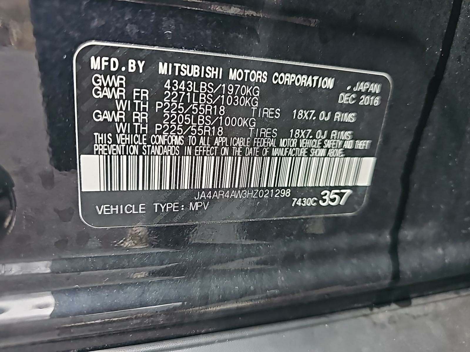 2017 Mitsubishi Outlander Sport SEL AWD