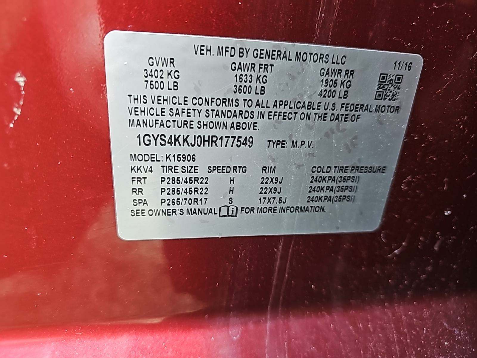 2017 Cadillac Escalade ESV Platinum AWD