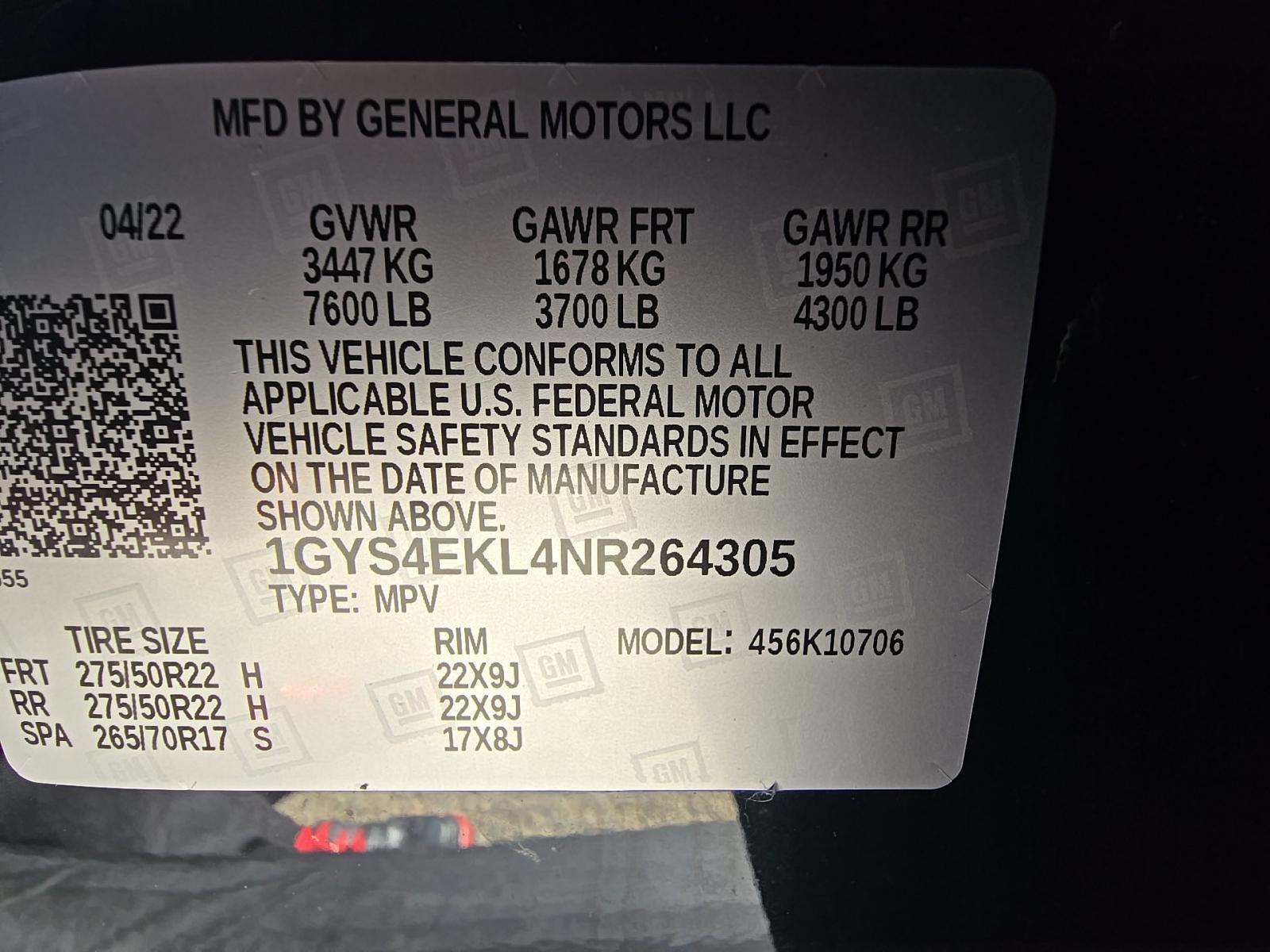 2022 Cadillac Escalade Sport AWD