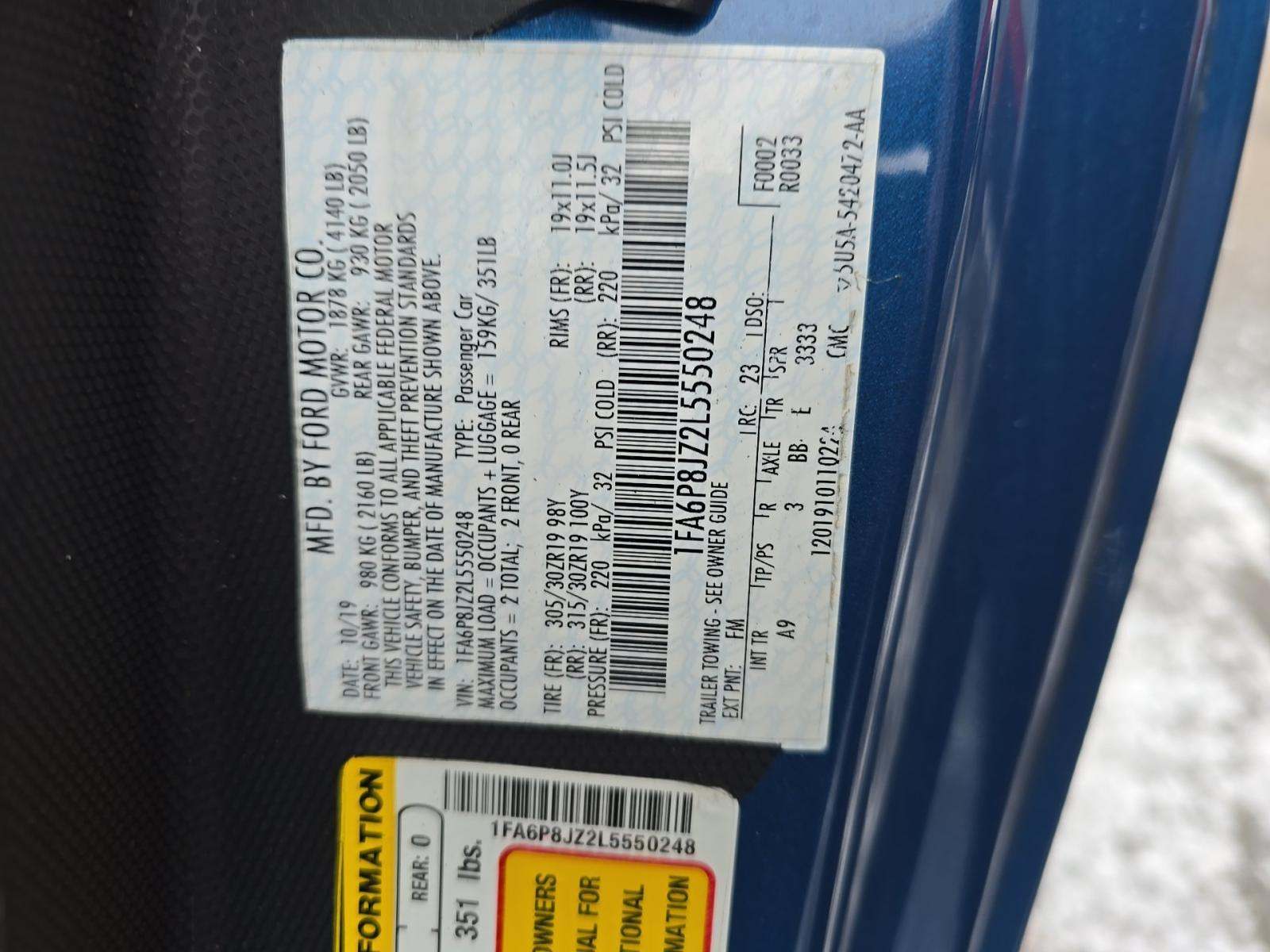 2020 Ford Mustang Shelby GT350R RWD