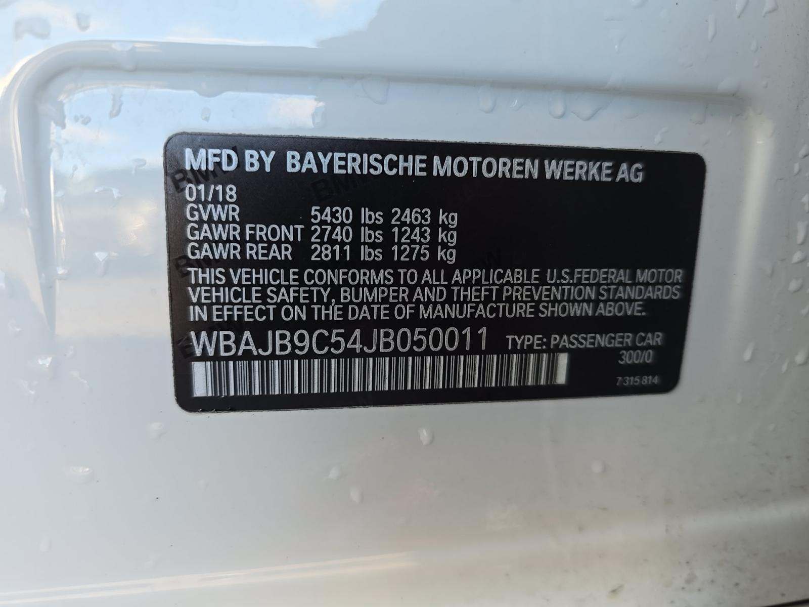 2018 BMW 5 Series M550i xDrive AWD