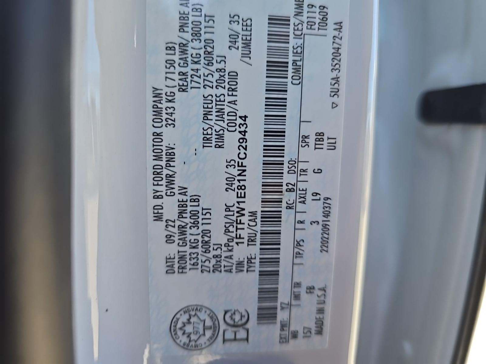 2022 Ford F-150 XLT AWD