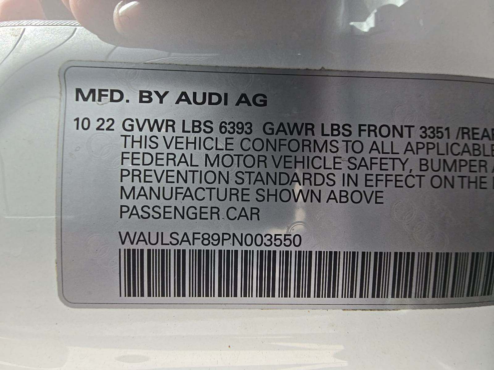 2023 Audi S8 Base AWD