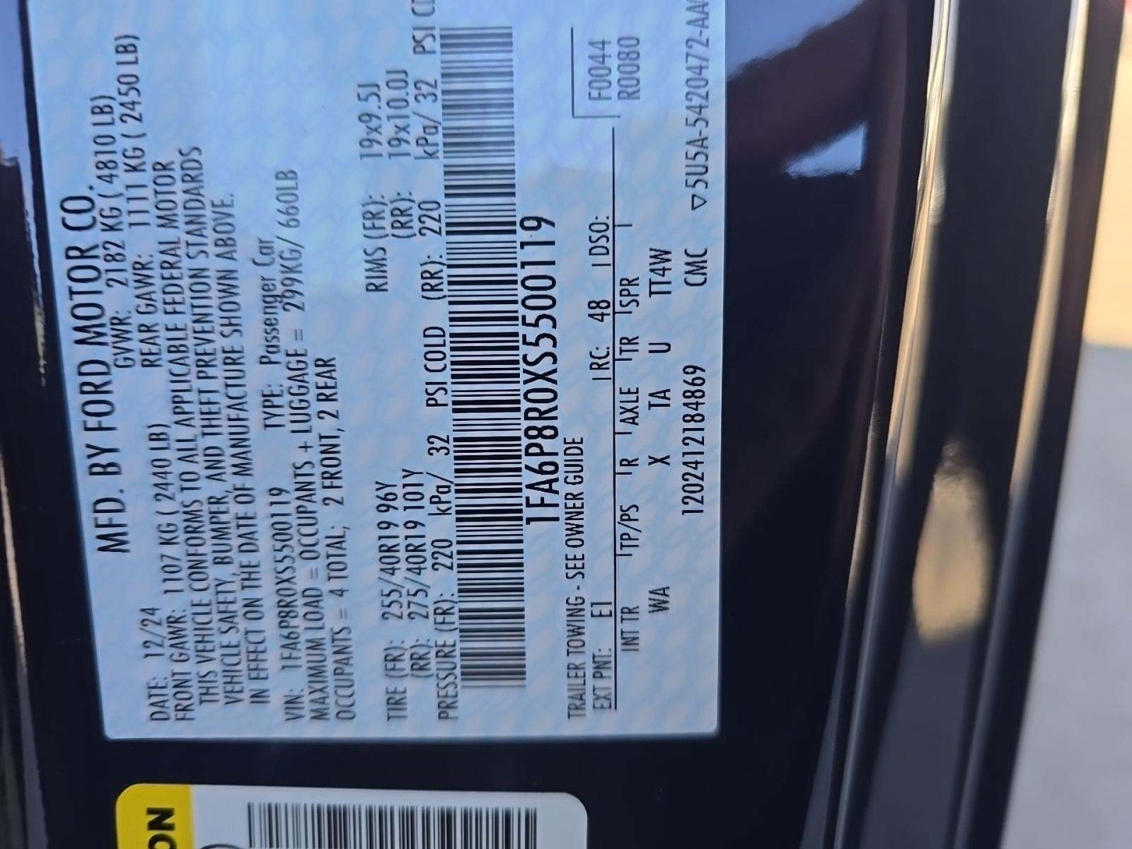 2025 Ford Mustang Dark Horse RWD