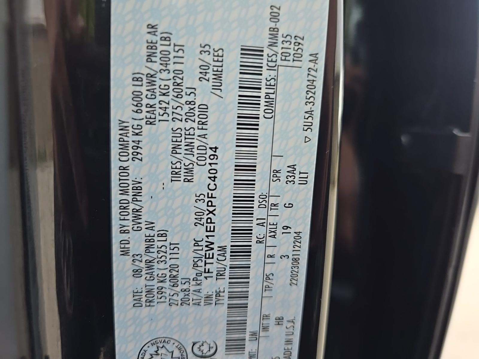 2023 Ford F-150 Lariat AWD