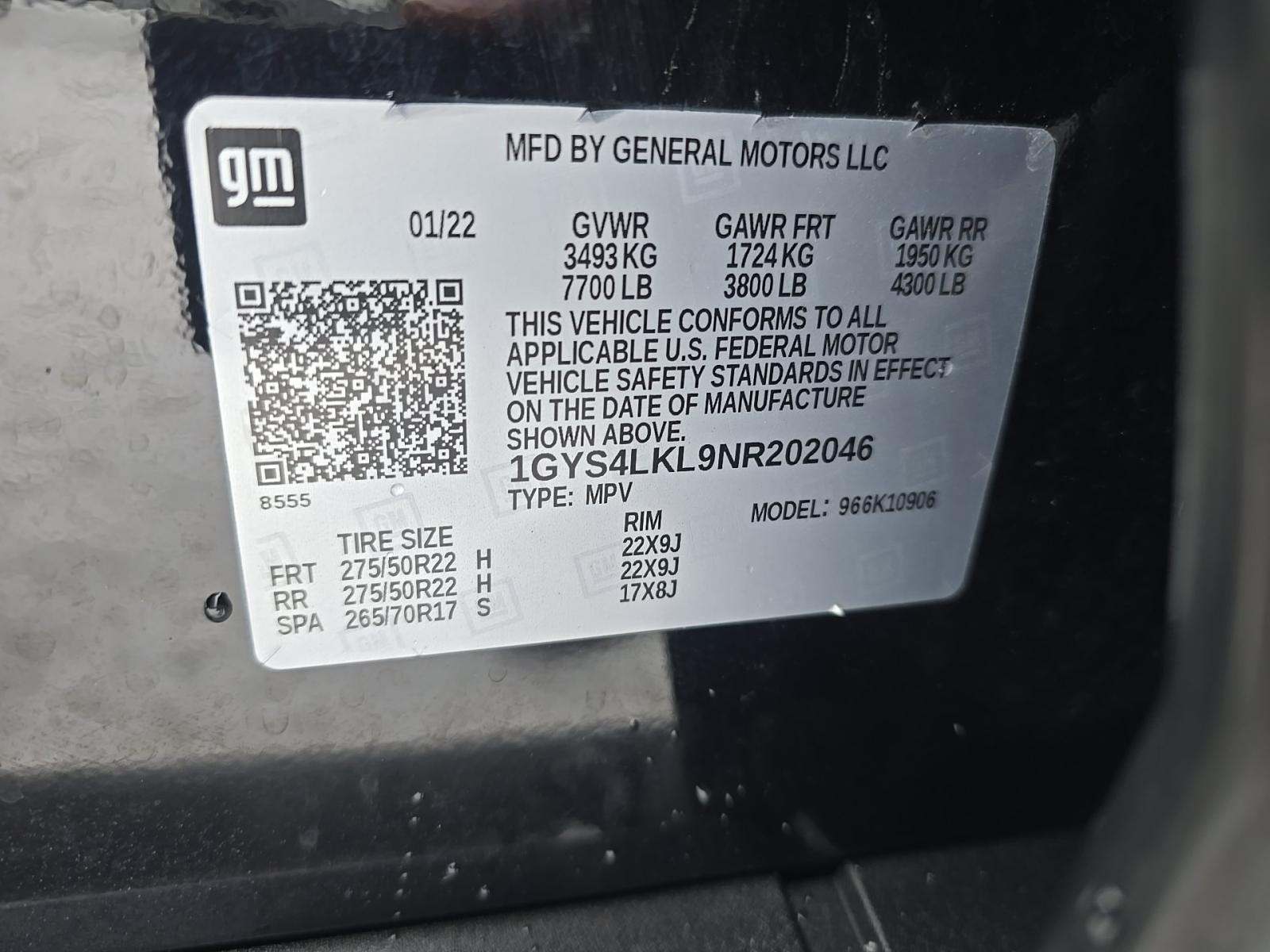 2022 Cadillac Escalade ESV Premium Luxury AWD