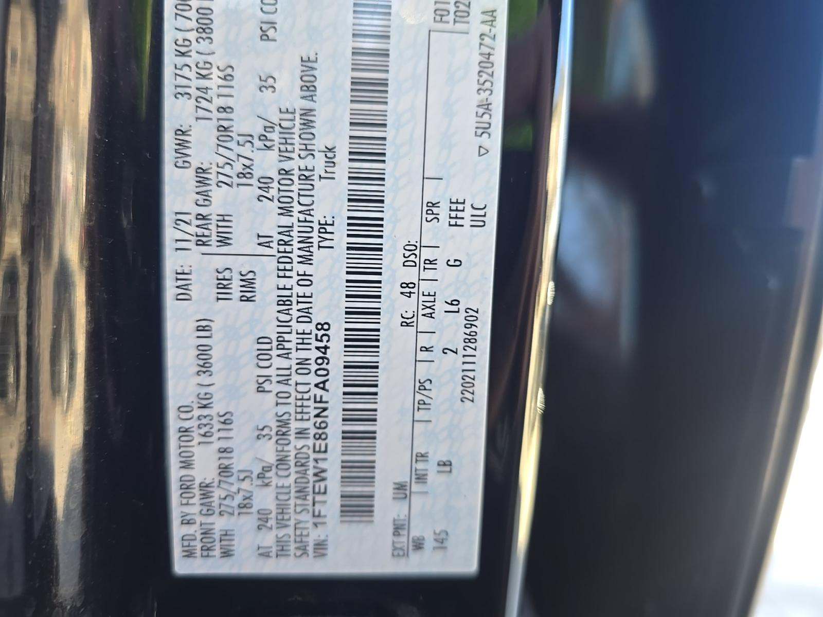 2022 Ford F-150 Tremor AWD