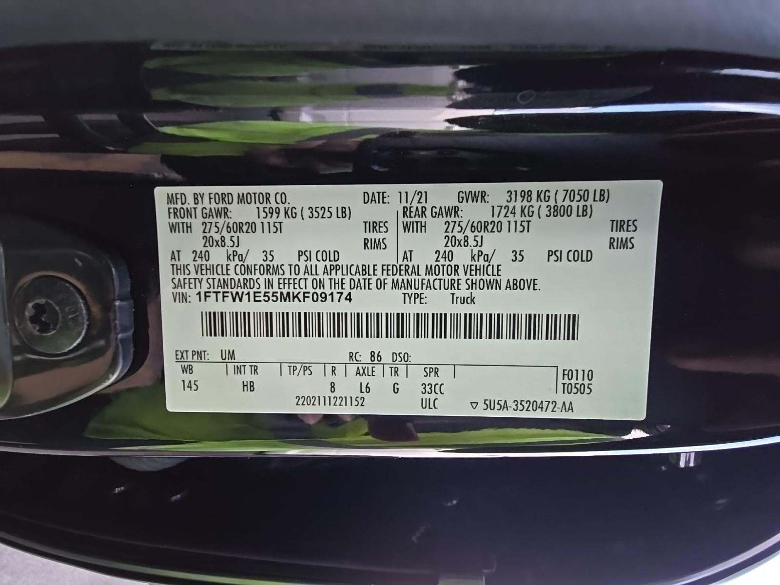 2021 Ford F-150 Lariat AWD