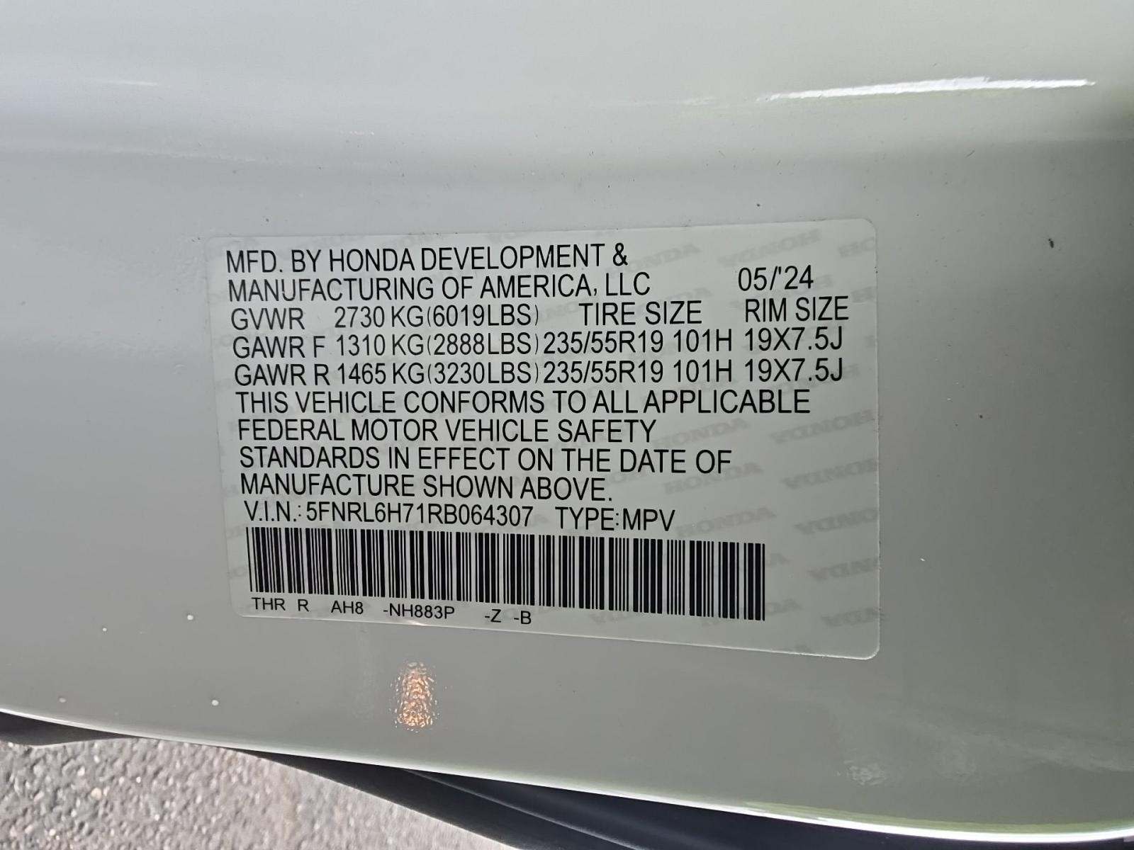 2024 Honda Odyssey Sport FWD