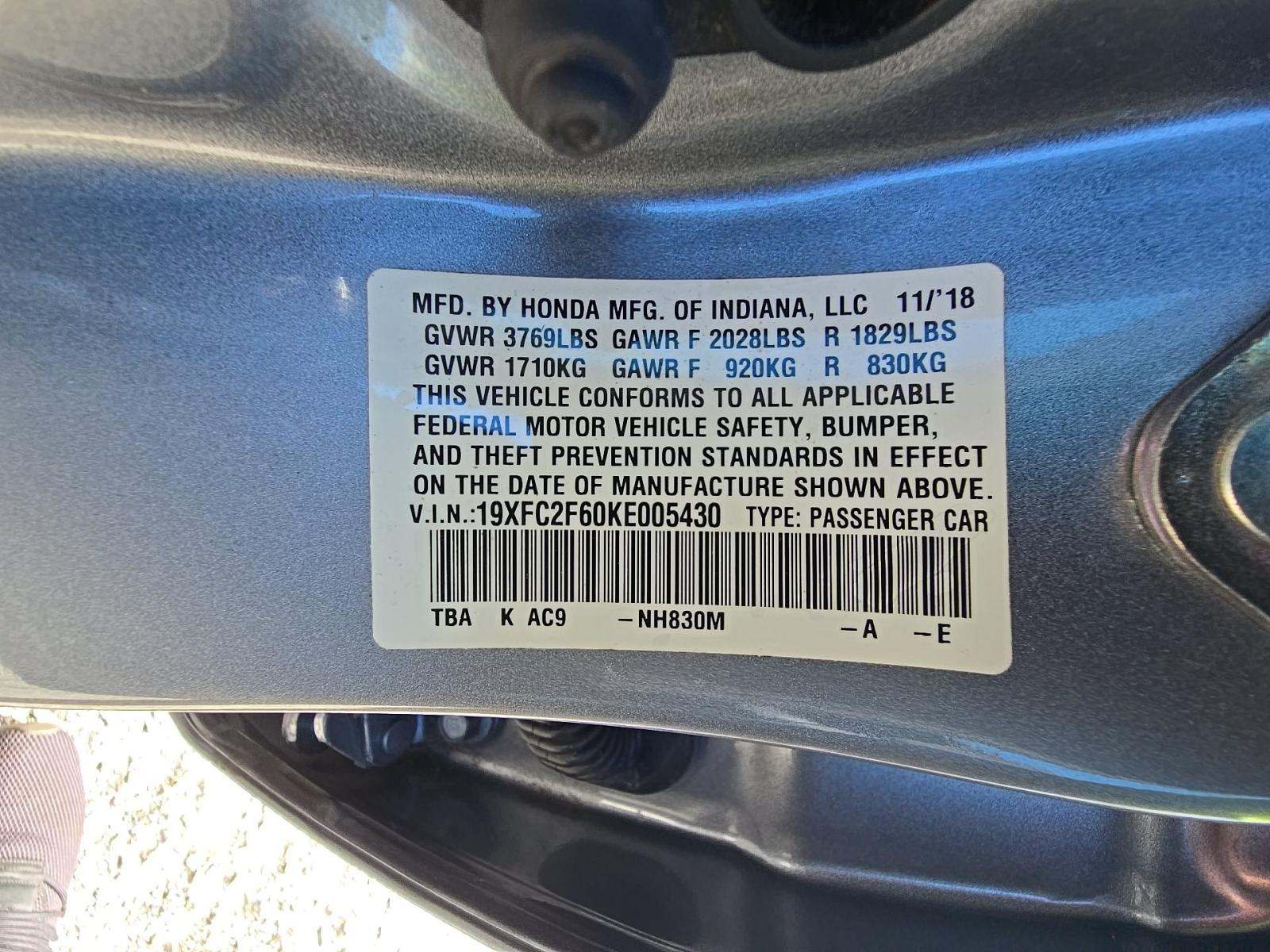 2019 Honda Civic LX FWD