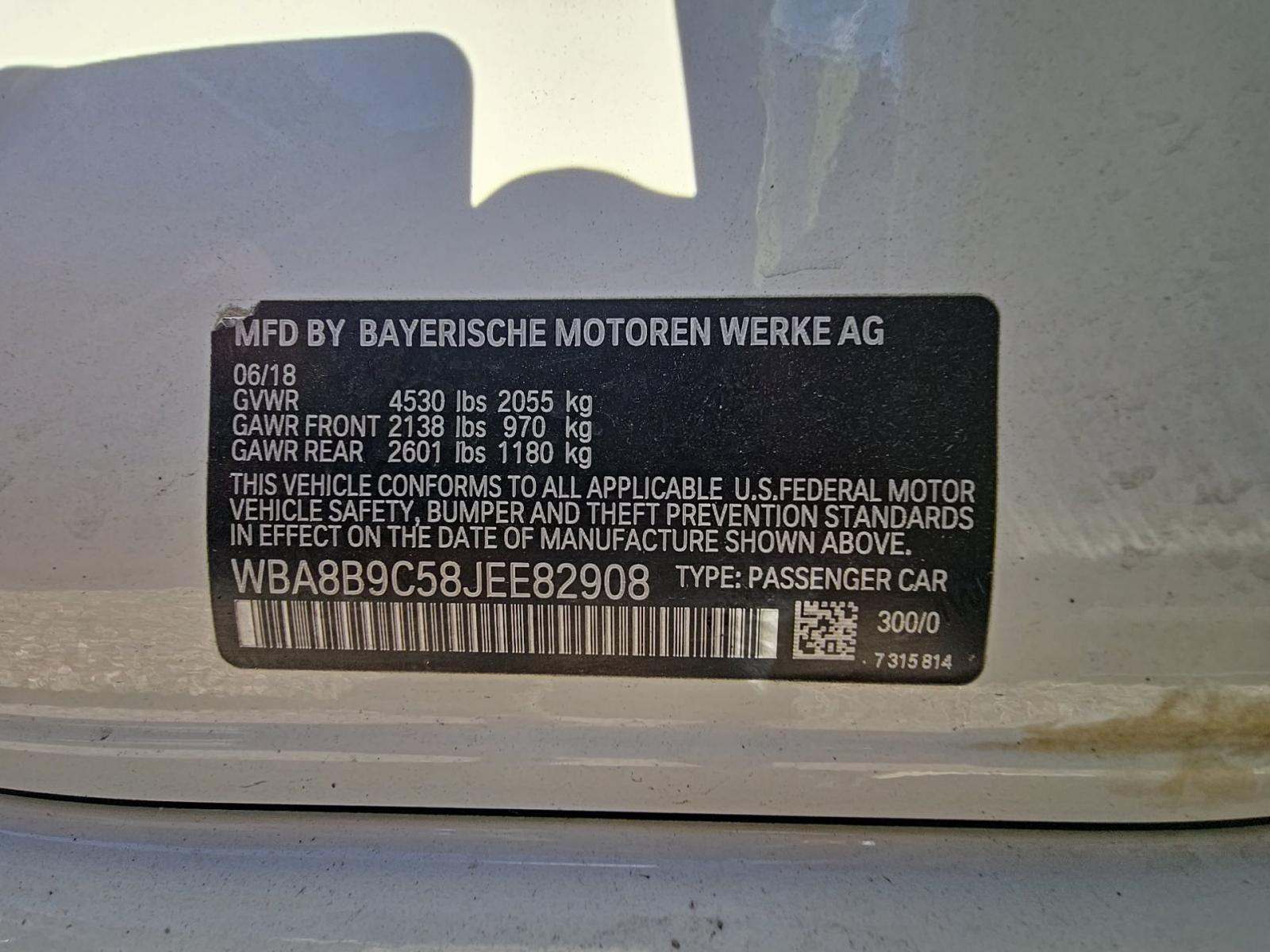 2018 BMW 3 Series 330i RWD