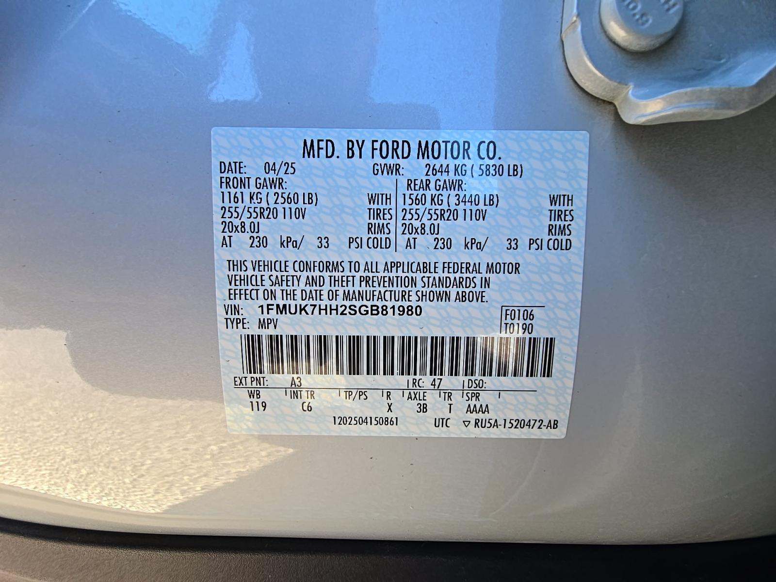 2025 Ford Explorer Platinum RWD