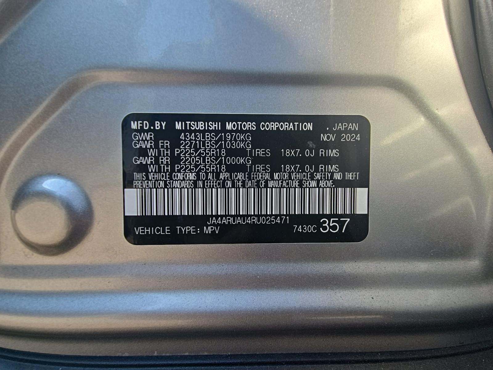 2024 Mitsubishi Outlander Sport 2.0 LE AWD