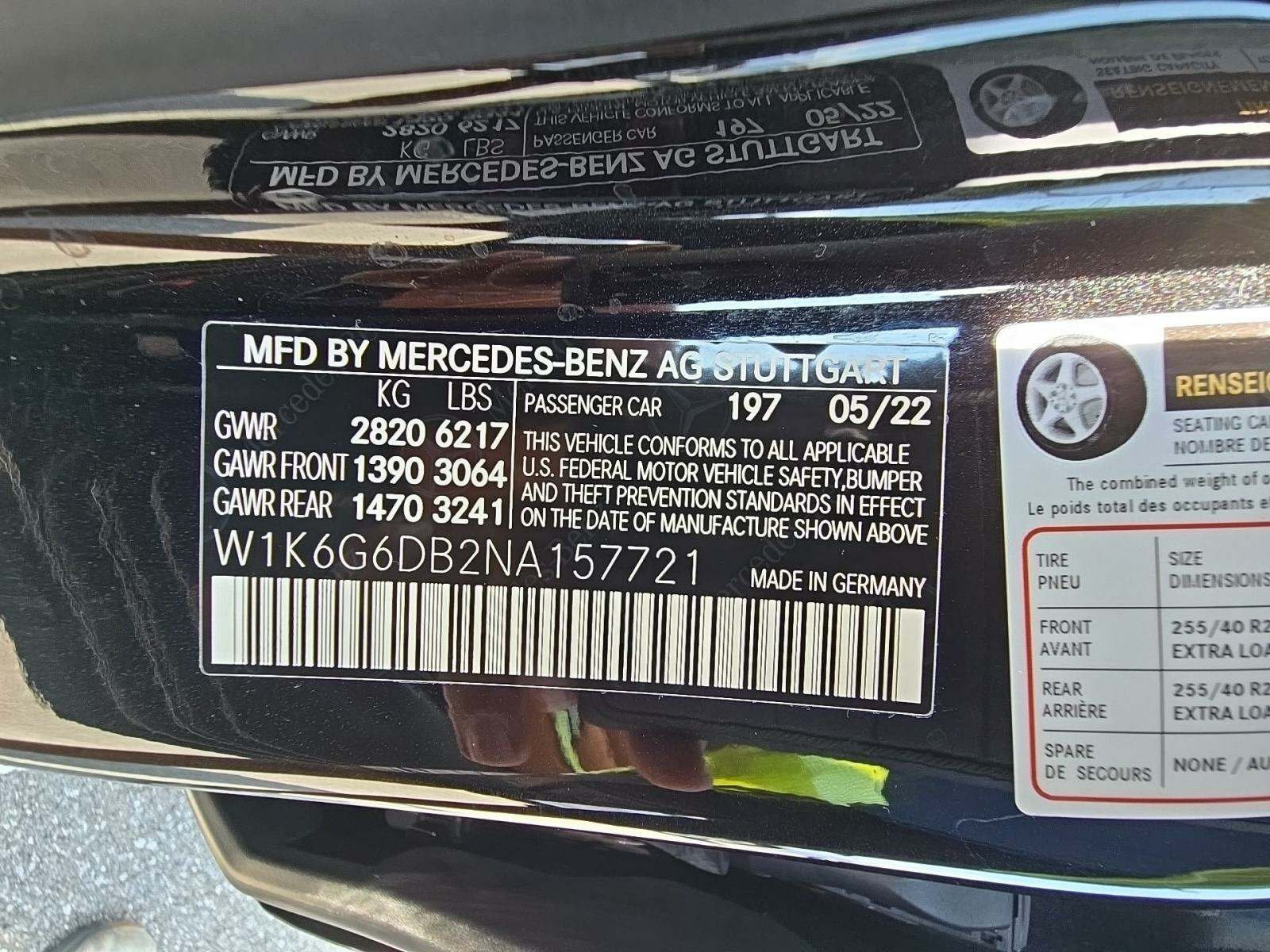 2022 Mercedes-Benz S-Class S 500 AWD