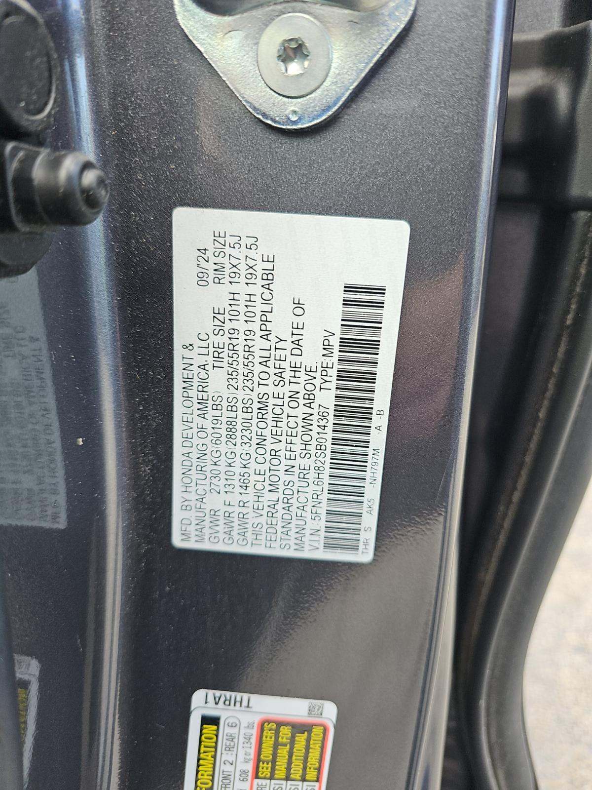 2025 Honda Odyssey Touring FWD