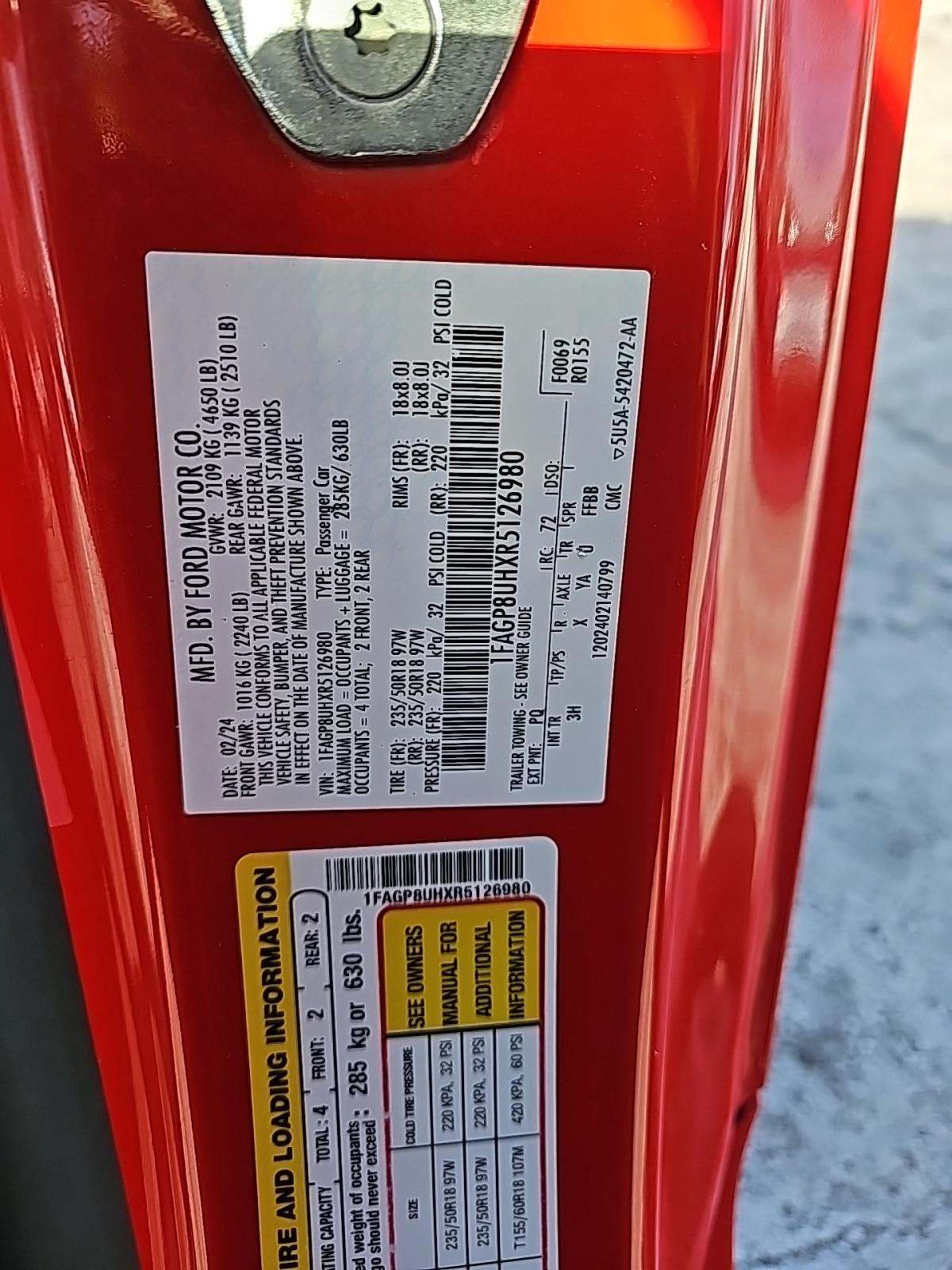 2024 Ford Mustang EcoBoost Premium RWD