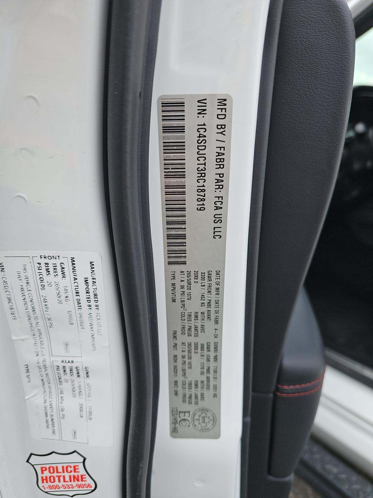 2024 Dodge Durango R/T Plus AWD