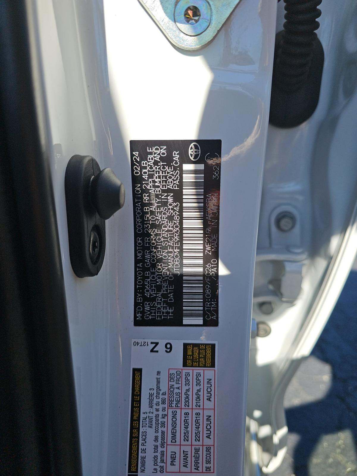2024 Toyota Corolla Hybrid SE FWD
