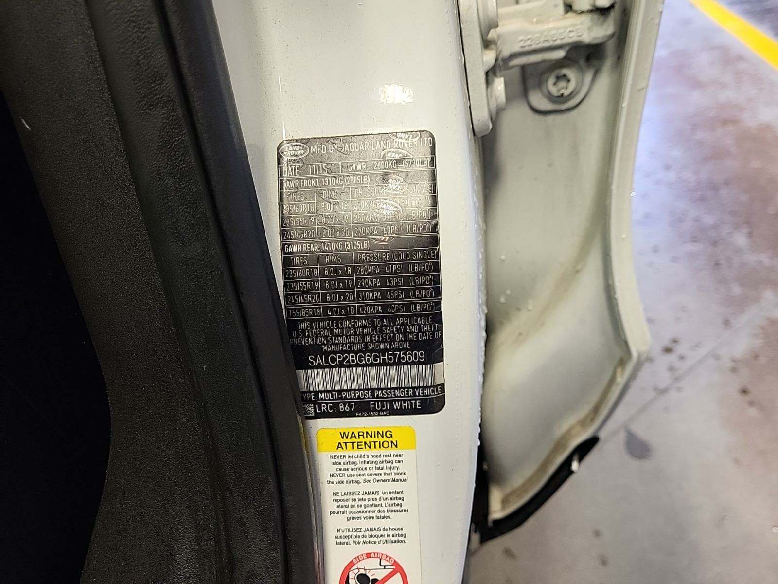 2016 Land Rover Discovery Sport SE AWD