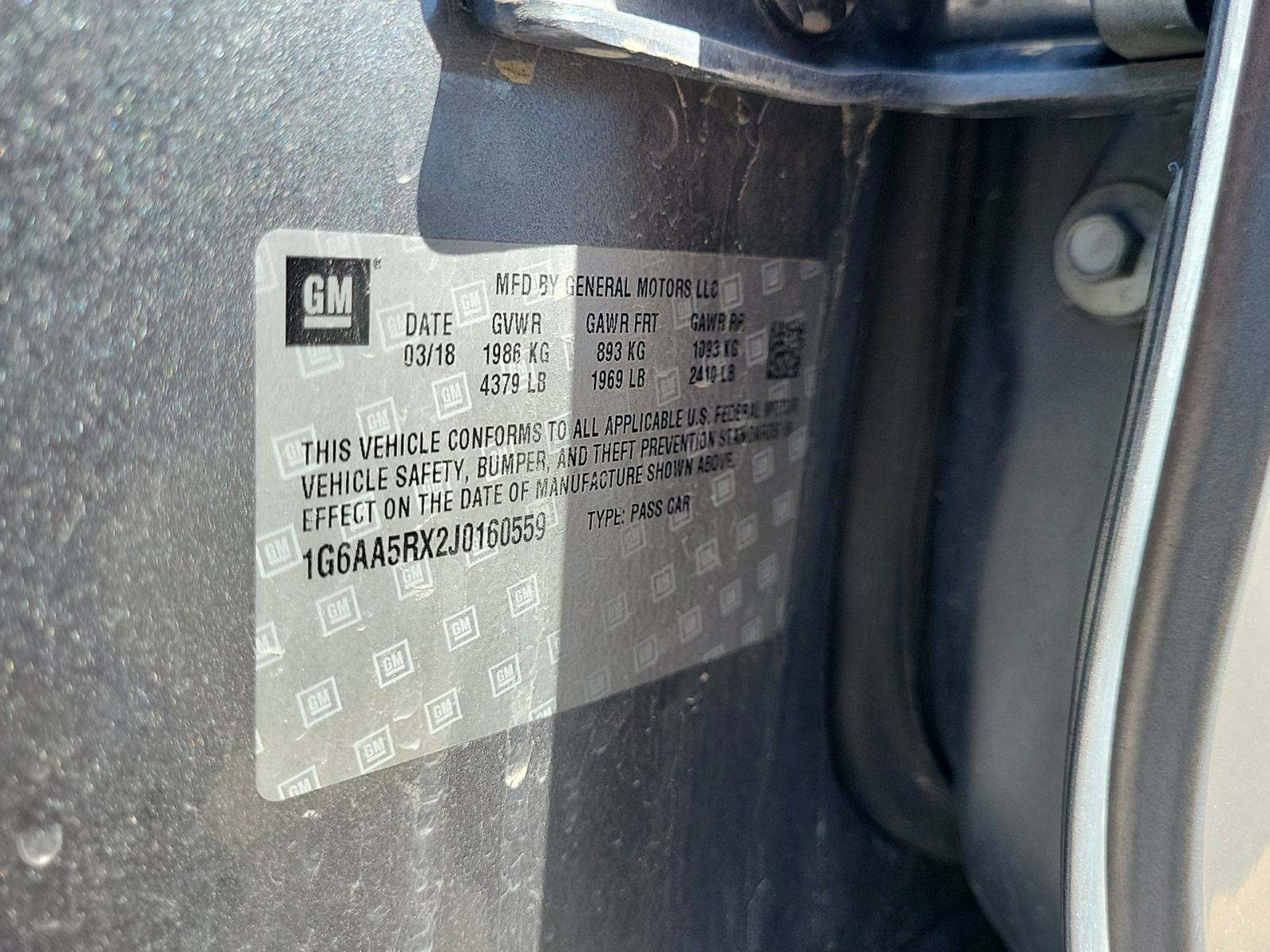 2018 Cadillac ATS Base RWD