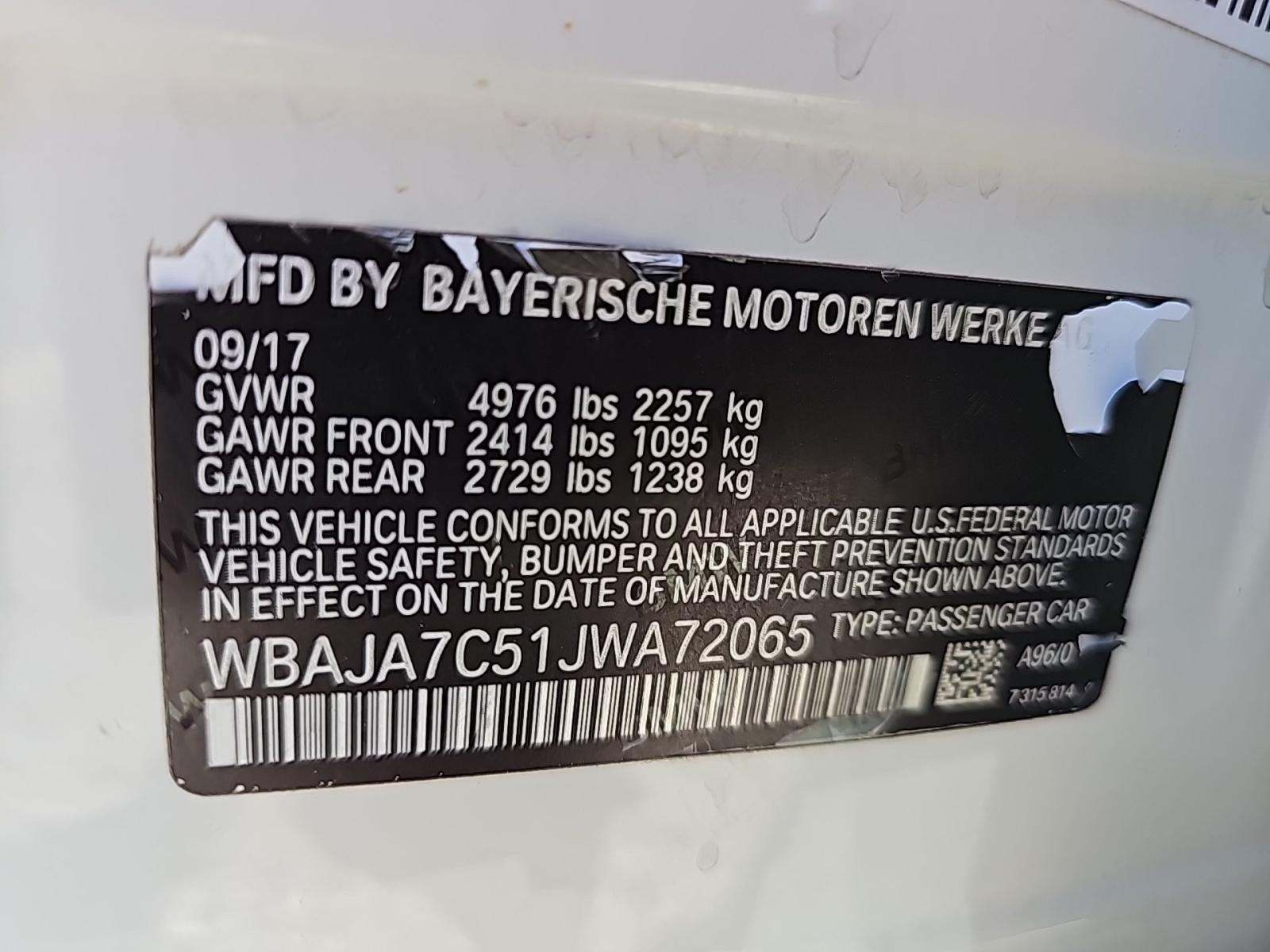 2018 BMW 5 Series 530i xDrive AWD