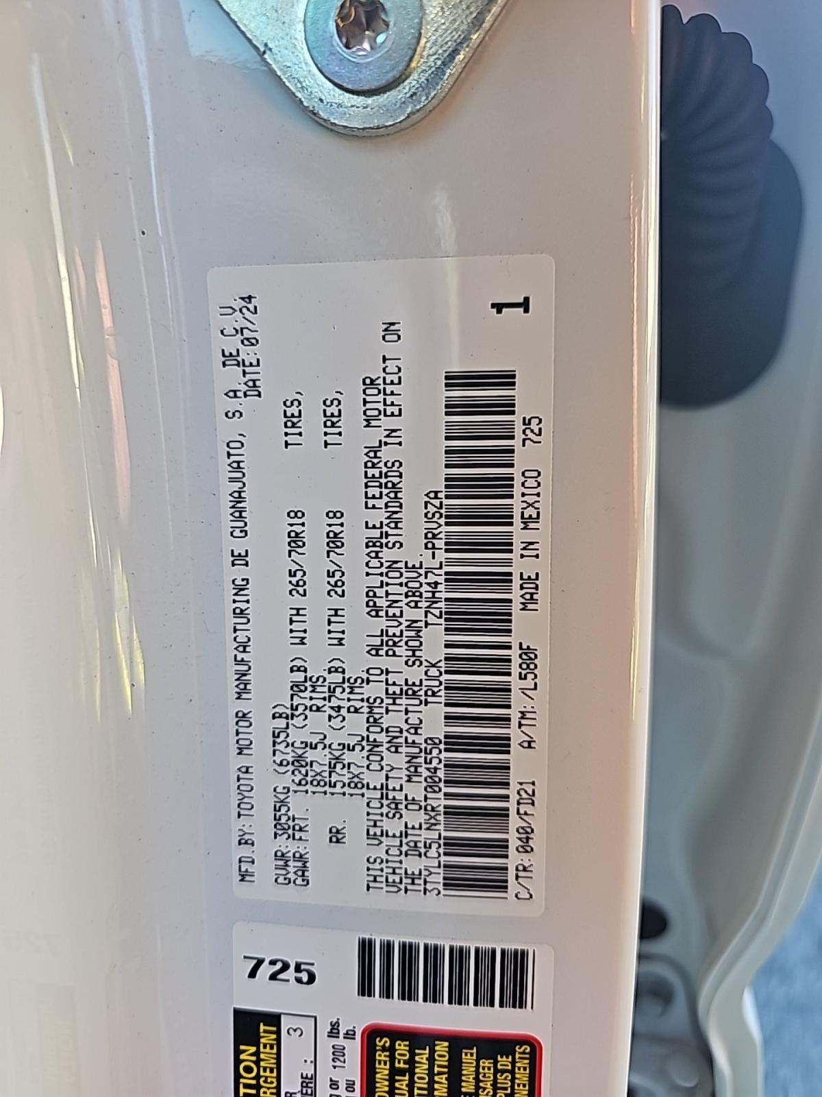 2024 Toyota Tacoma Hybrid TRD Off-Road AWD