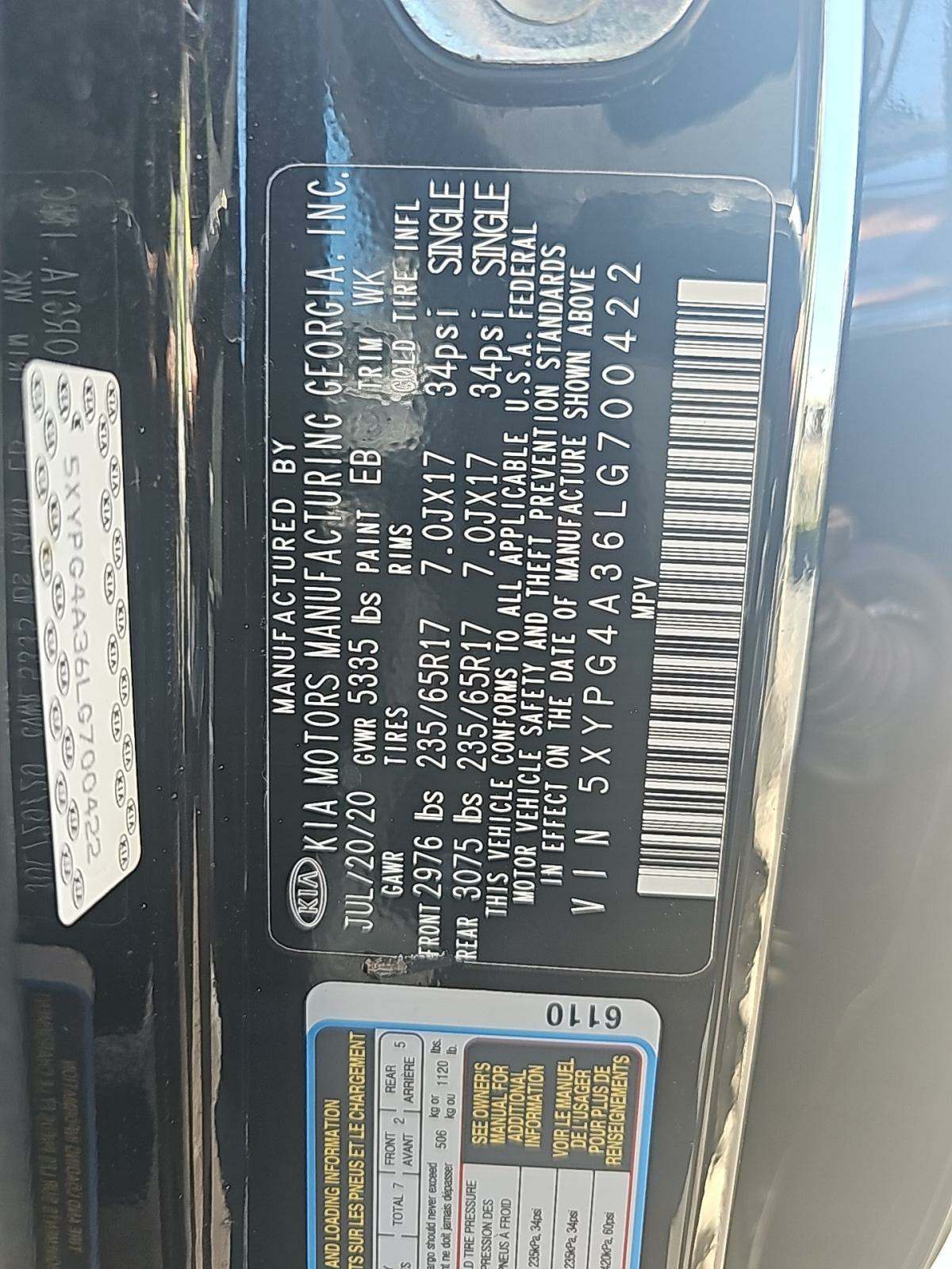 2020 Kia Sorento L FWD