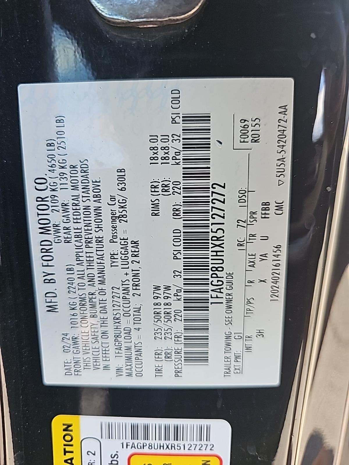 2024 Ford Mustang EcoBoost Premium RWD