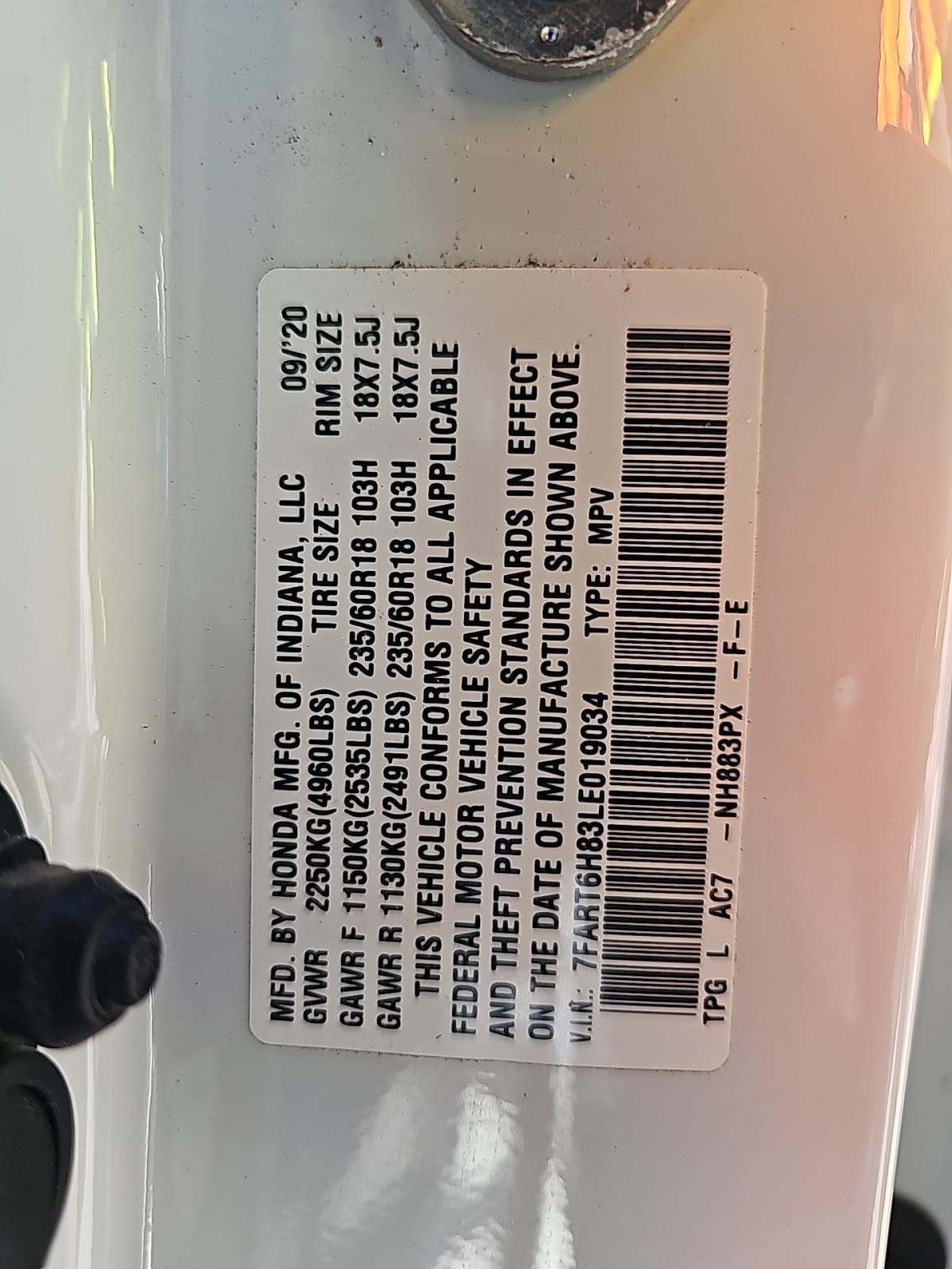 2020 Honda CR-V Hybrid EX-L AWD