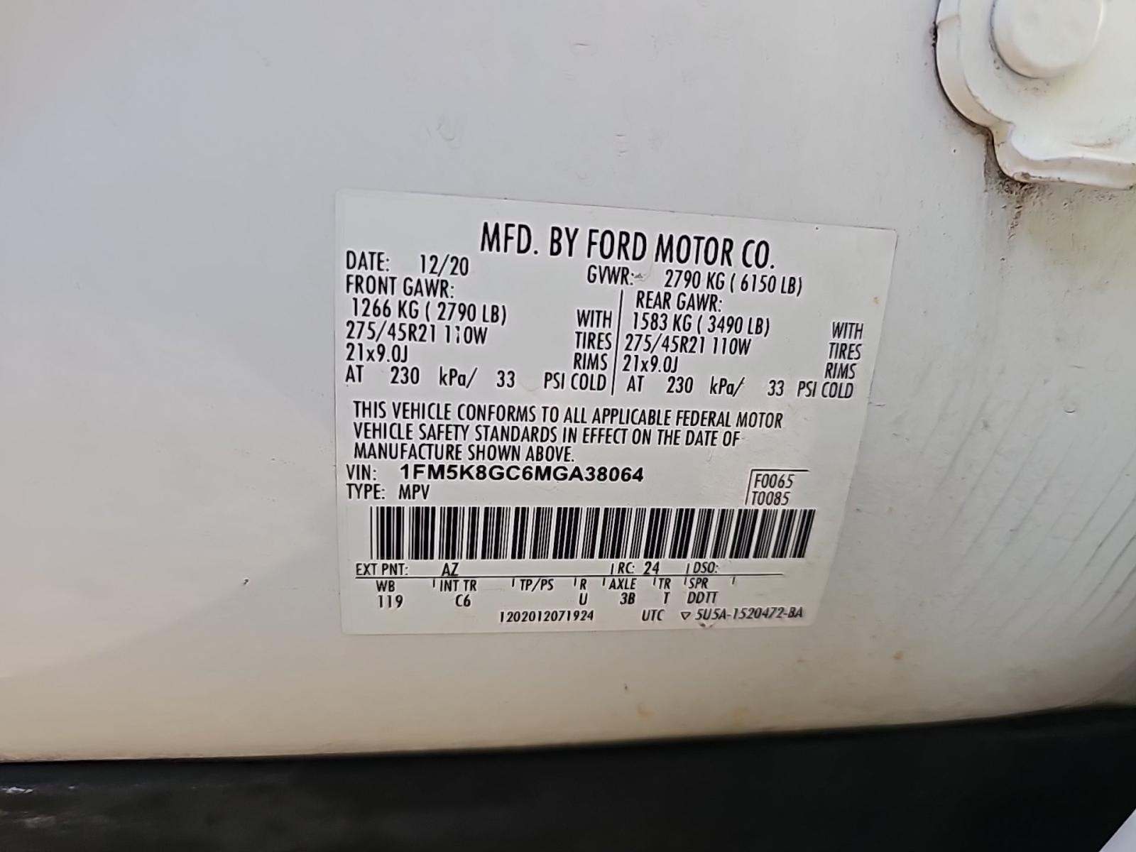 2021 Ford Explorer ST AWD