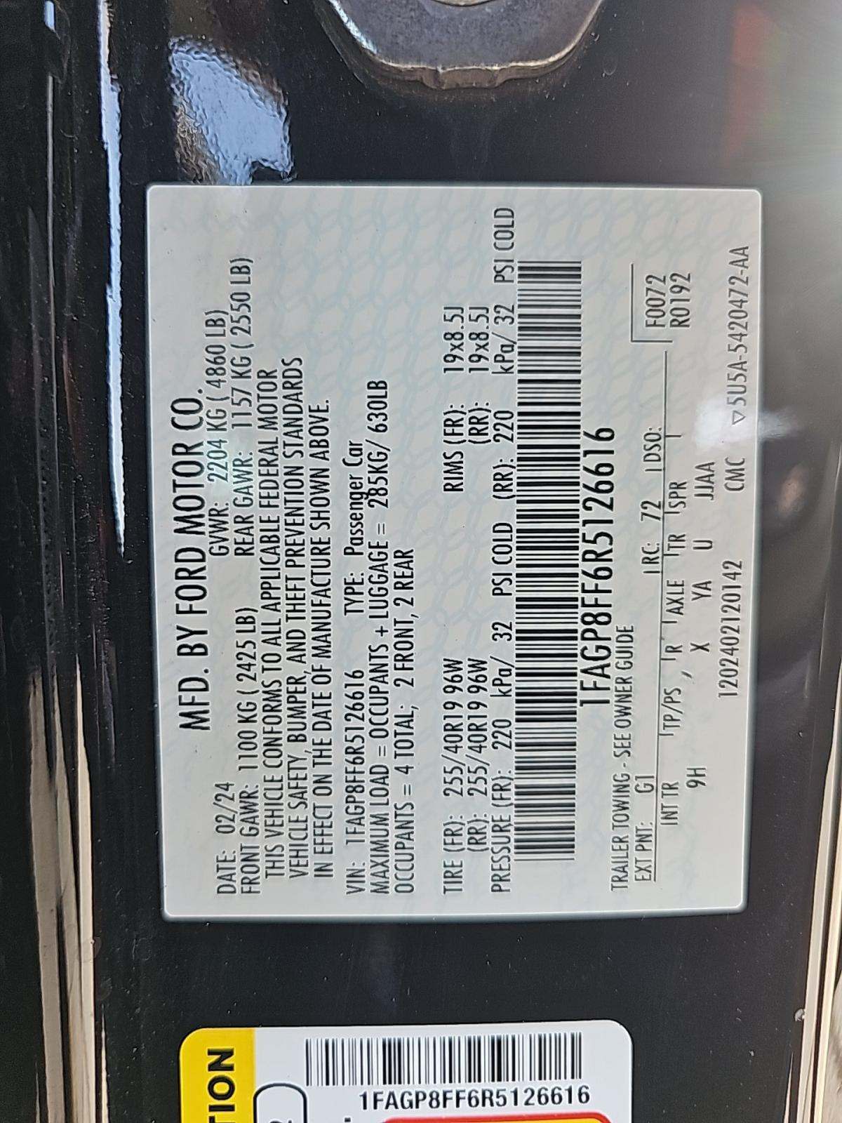 2024 Ford Mustang GT Premium RWD