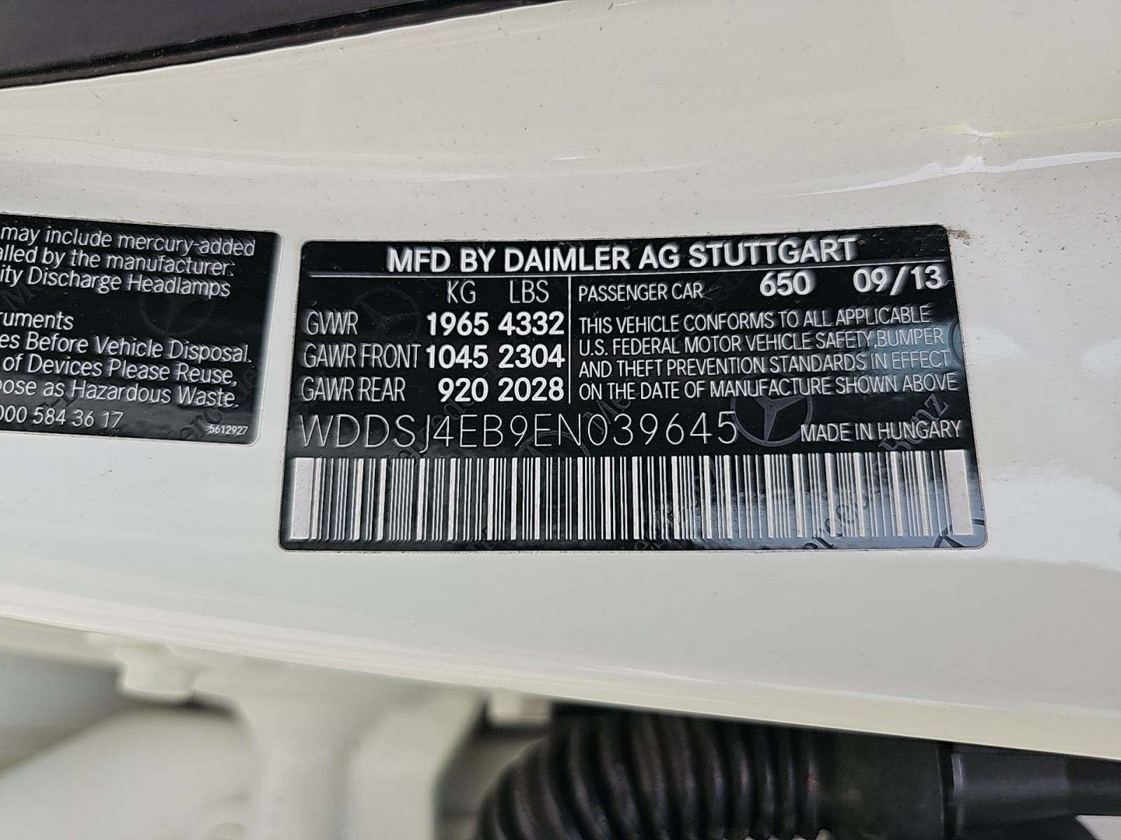 2014 Mercedes-Benz CLA CLA 250 FWD