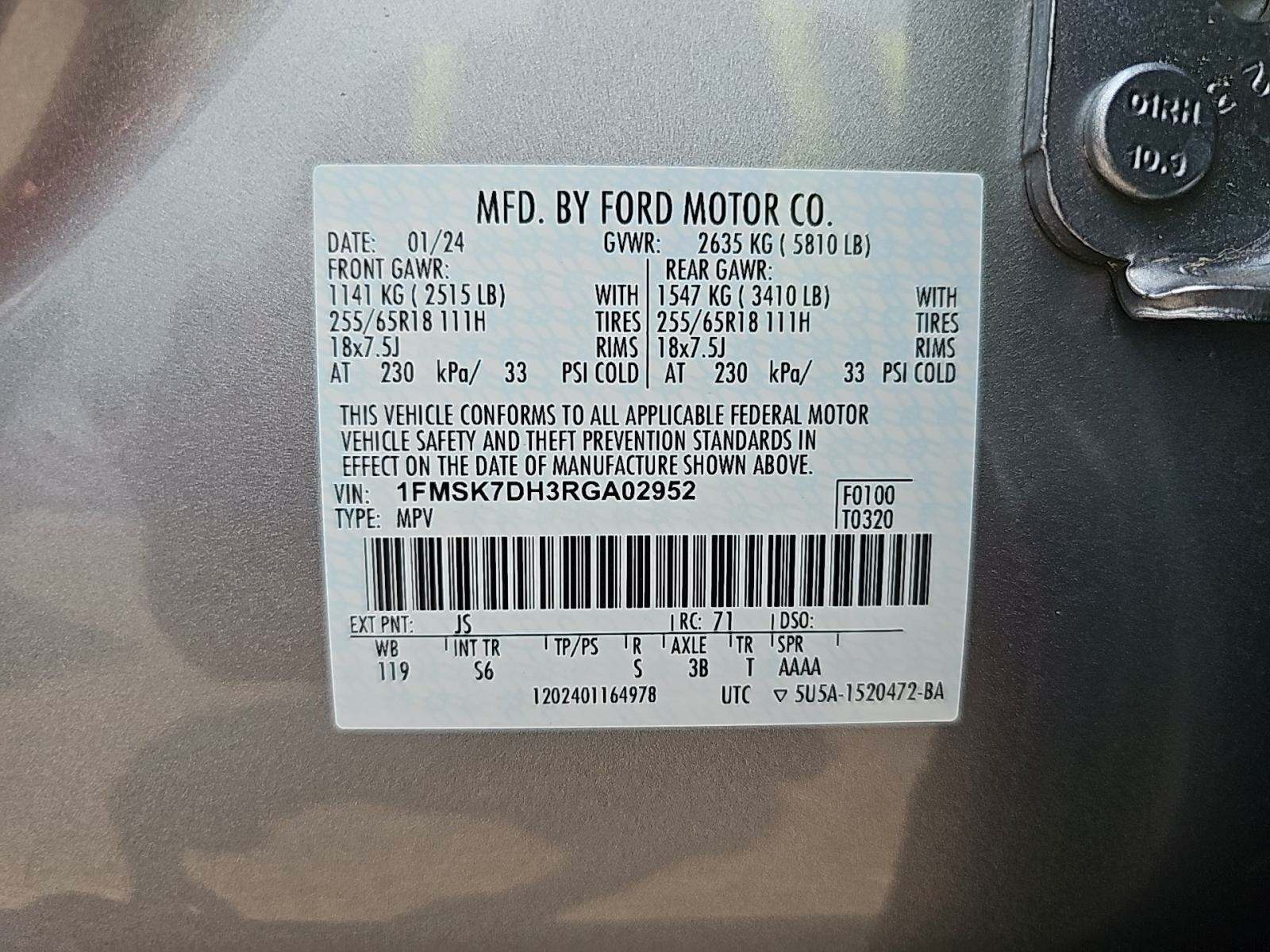 2024 Ford Explorer XLT RWD