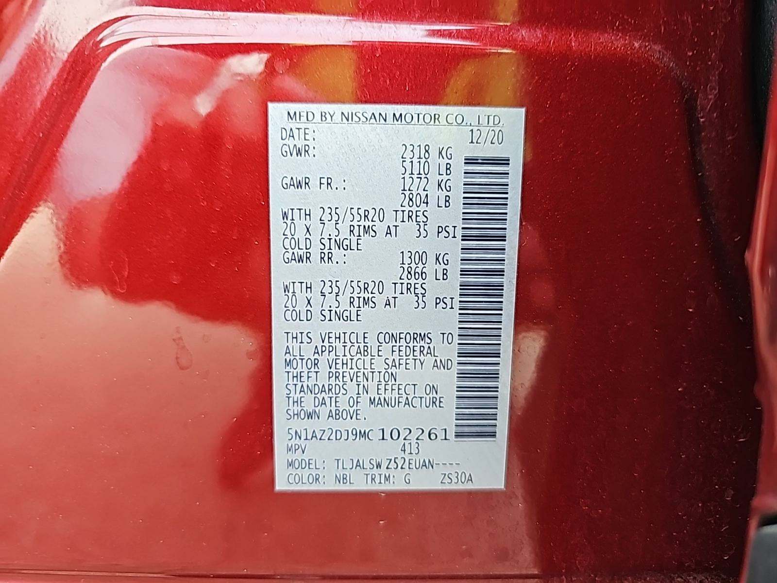 2021 Nissan Murano Platinum FWD