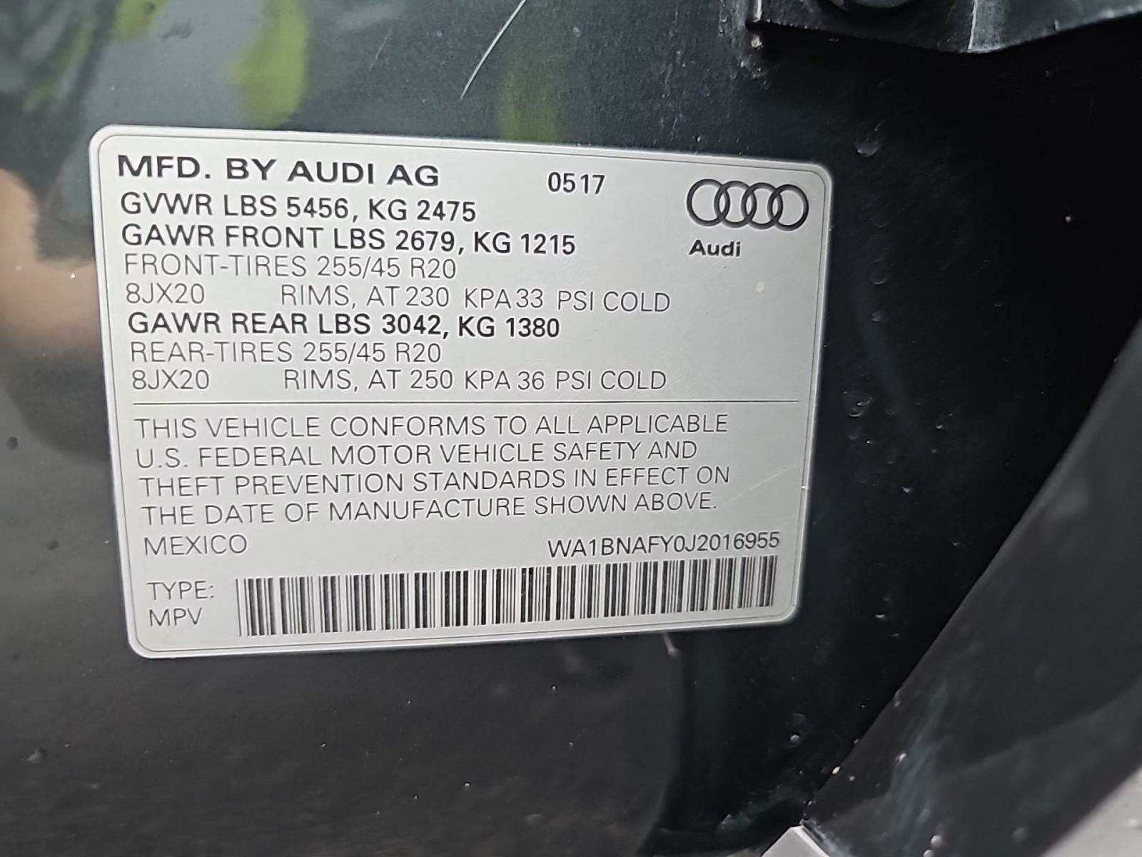 2018 Audi Q5 Premium Plus AWD