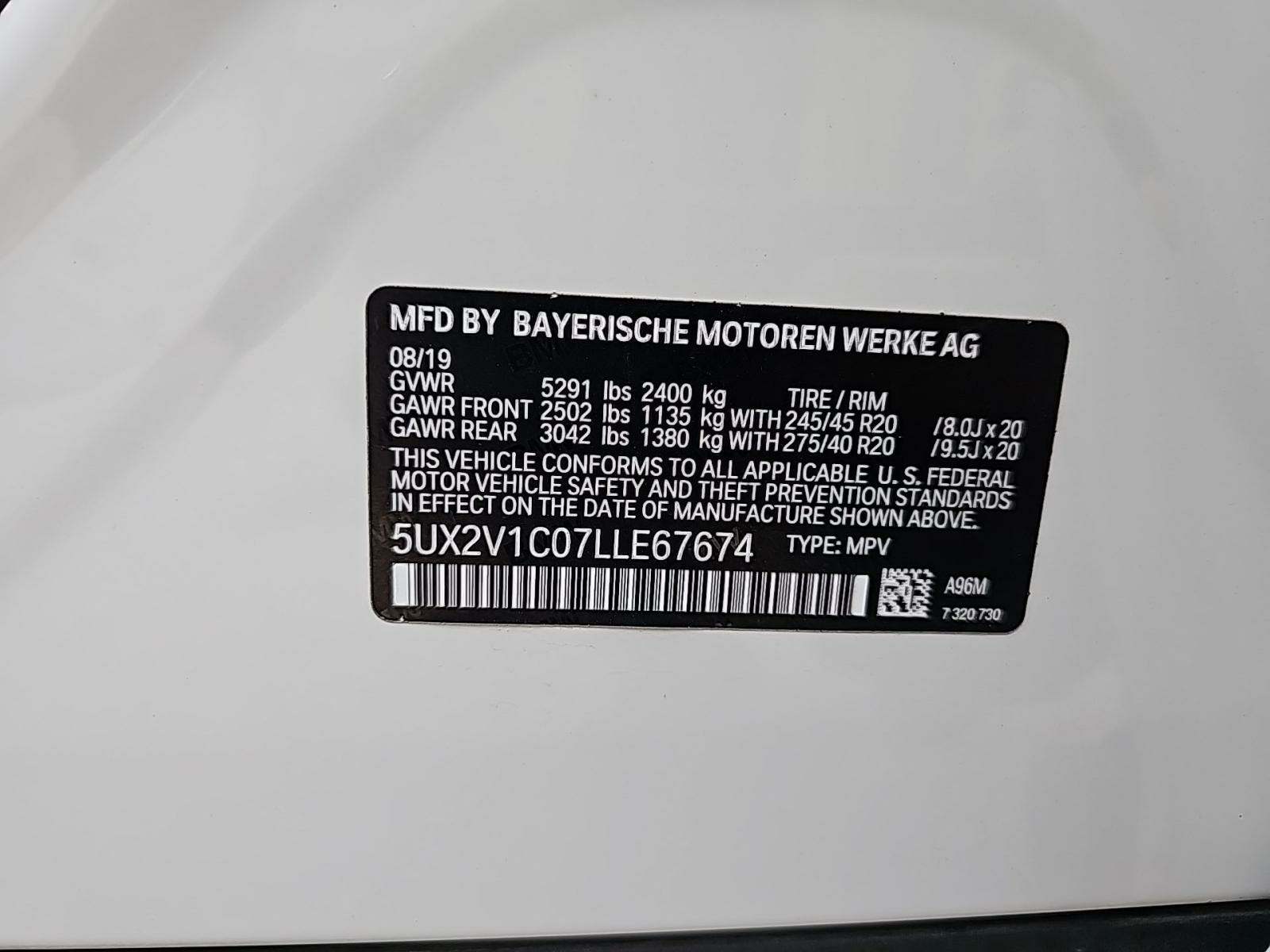 2020 BMW X4 xDrive30i AWD