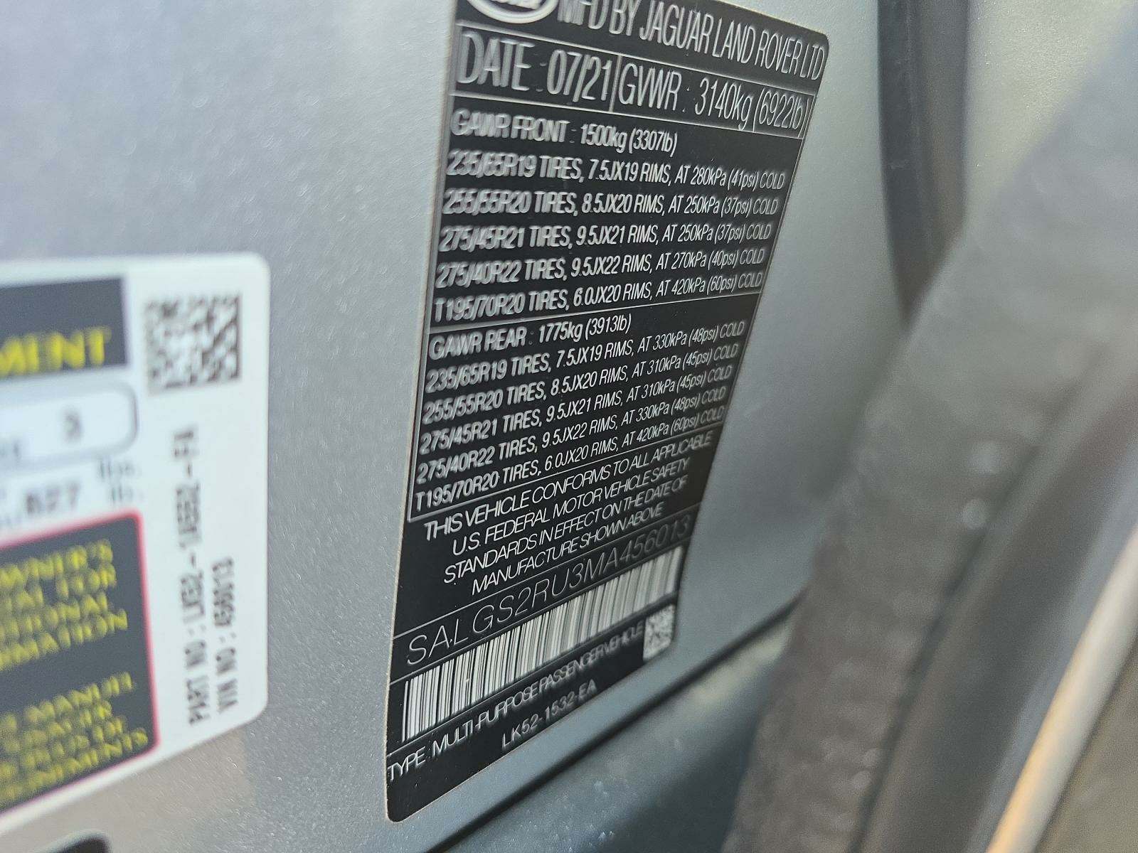 2021 Land Rover Range Rover Westminster AWD