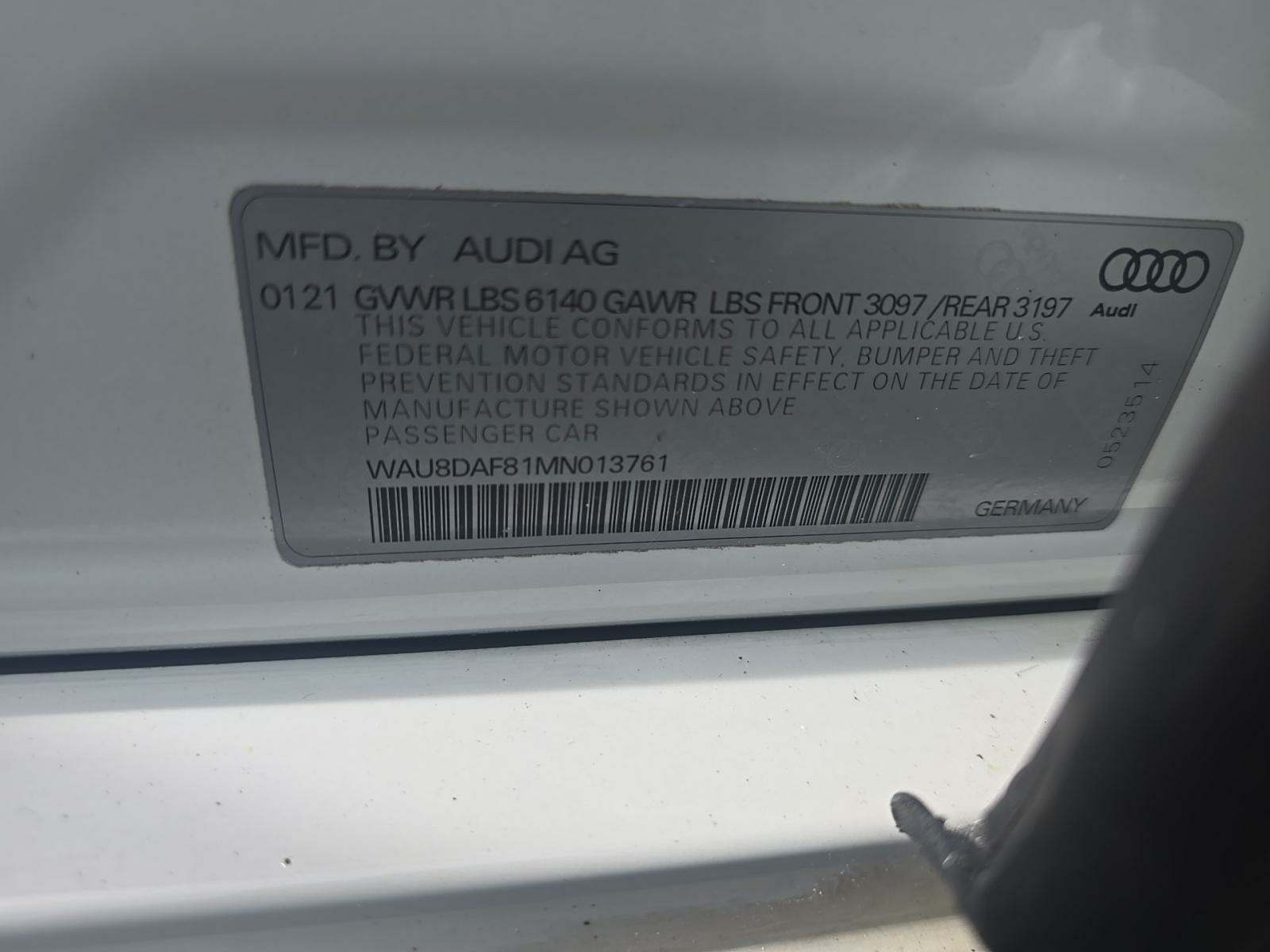 2021 Audi A8 Base AWD