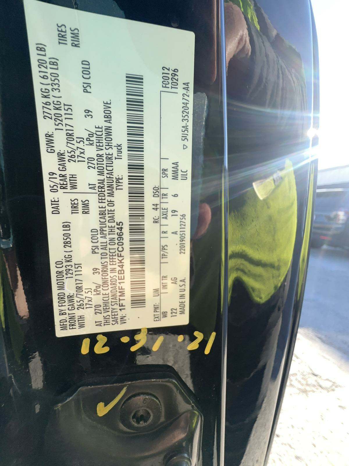 2019 Ford F-150 XL AWD