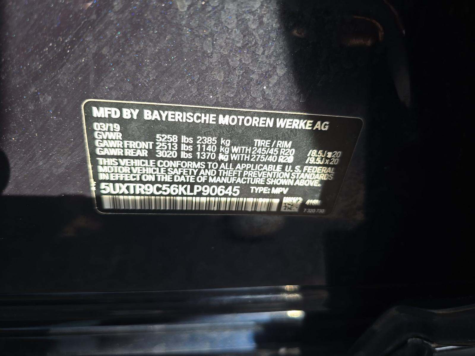 2019 BMW X3 xDrive30i AWD
