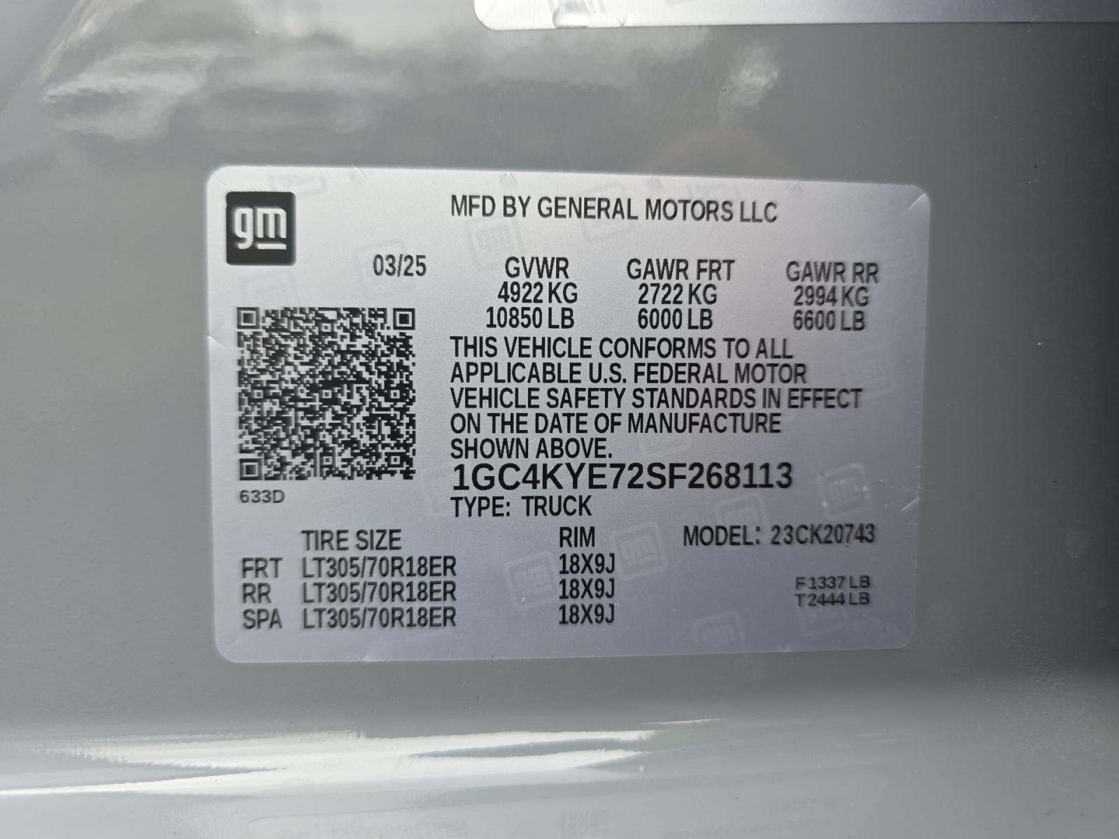 2025 Chevrolet Silverado 2500HD ZR2 AWD