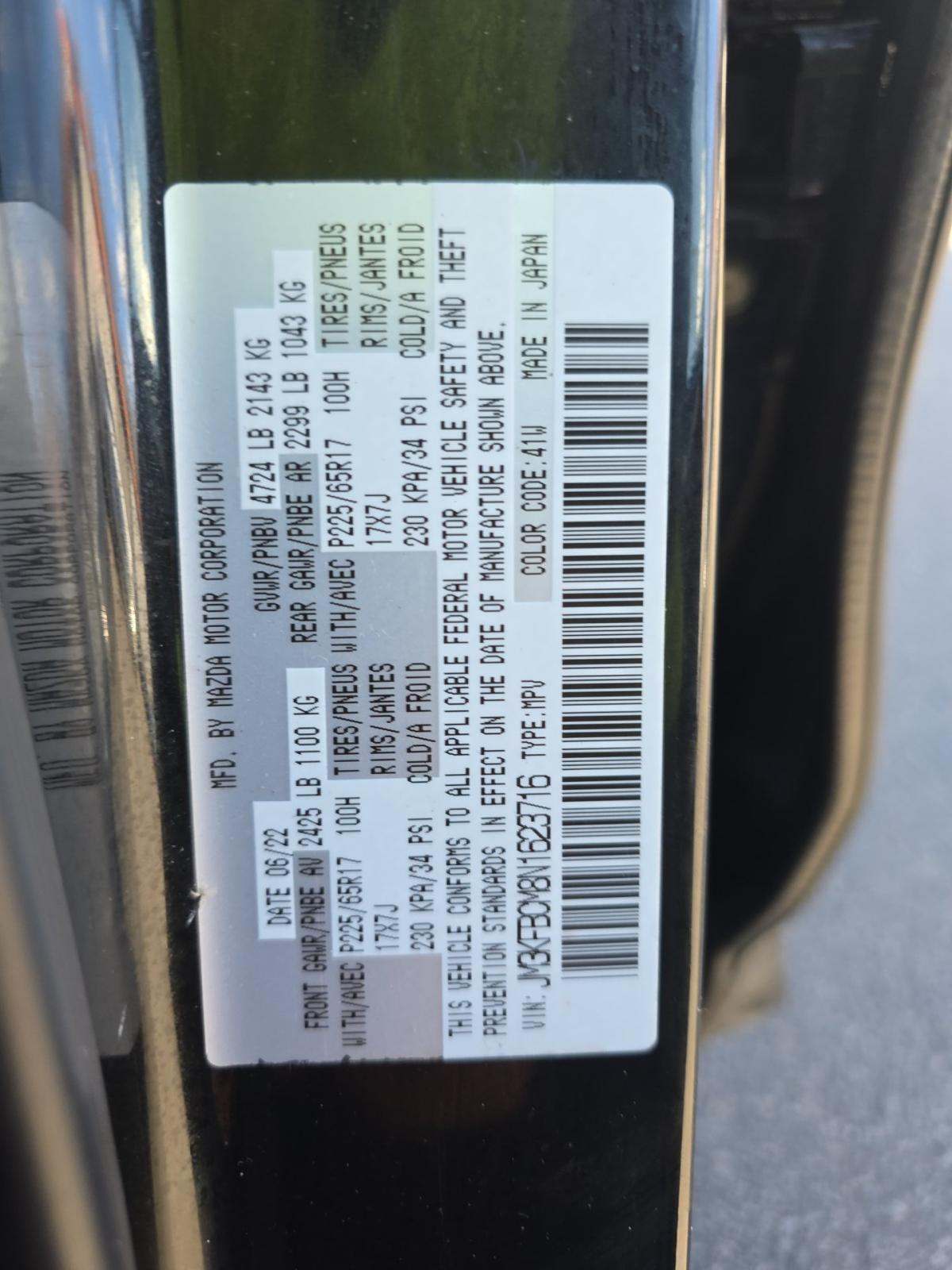 2022 MAZDA CX-5 2.5 S Preferred Package AWD