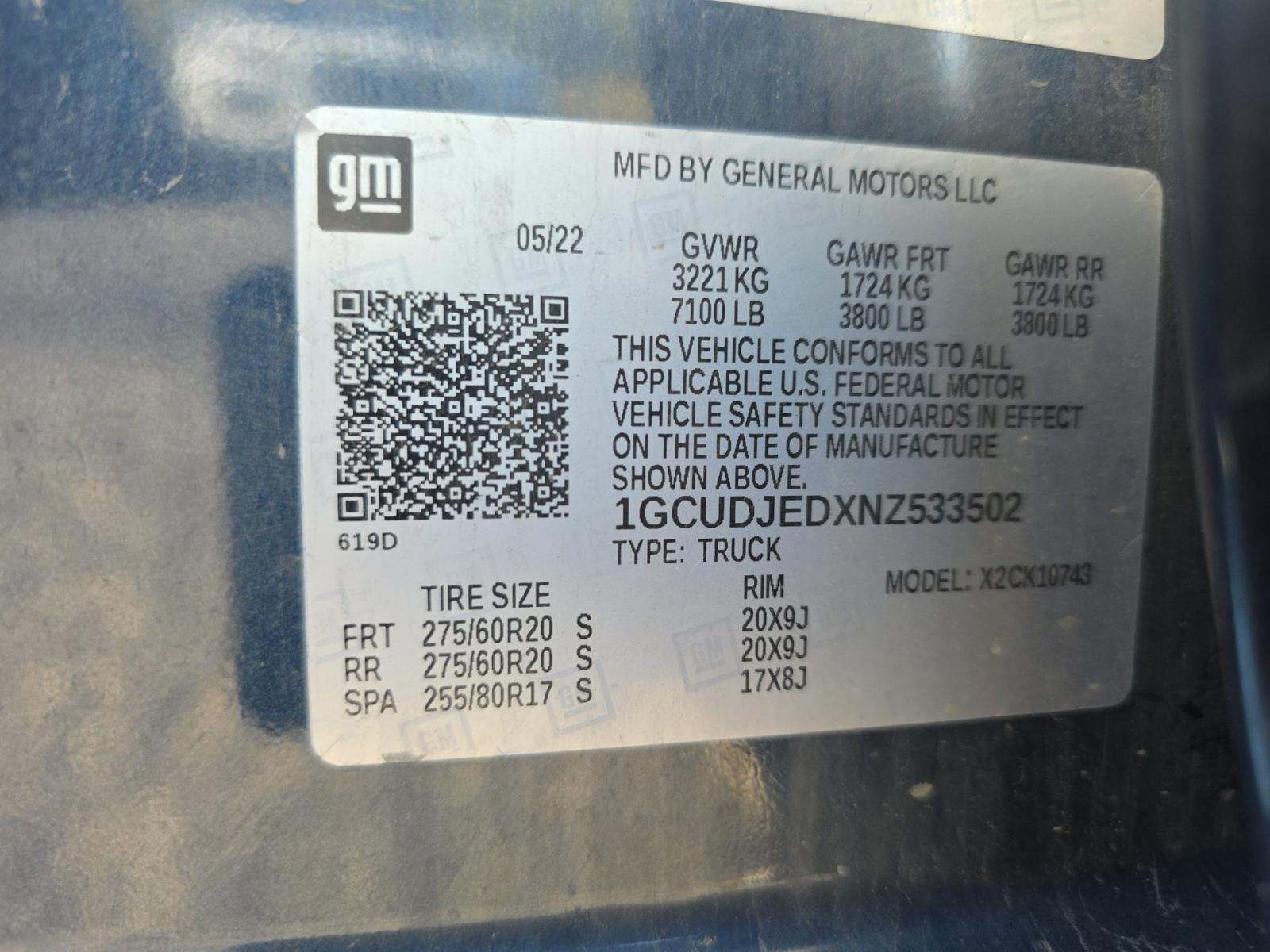 2022 Chevrolet Silverado 1500 High Country AWD