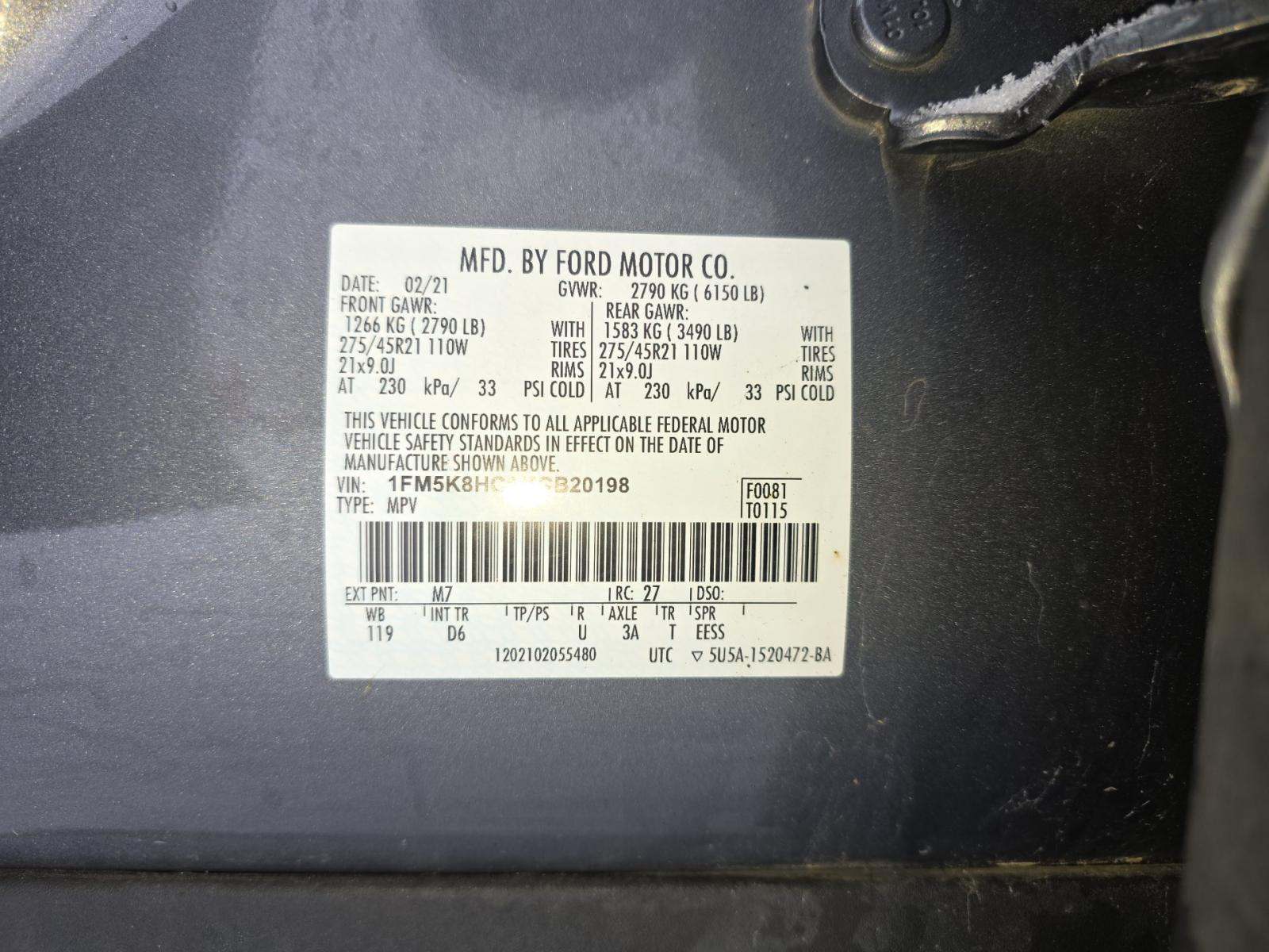 2021 Ford Explorer Platinum AWD